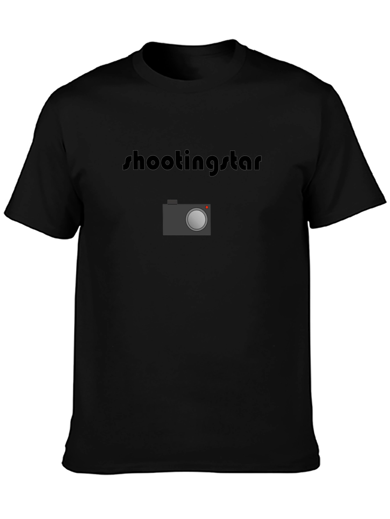Shooting Star Camera Black T-Shirt