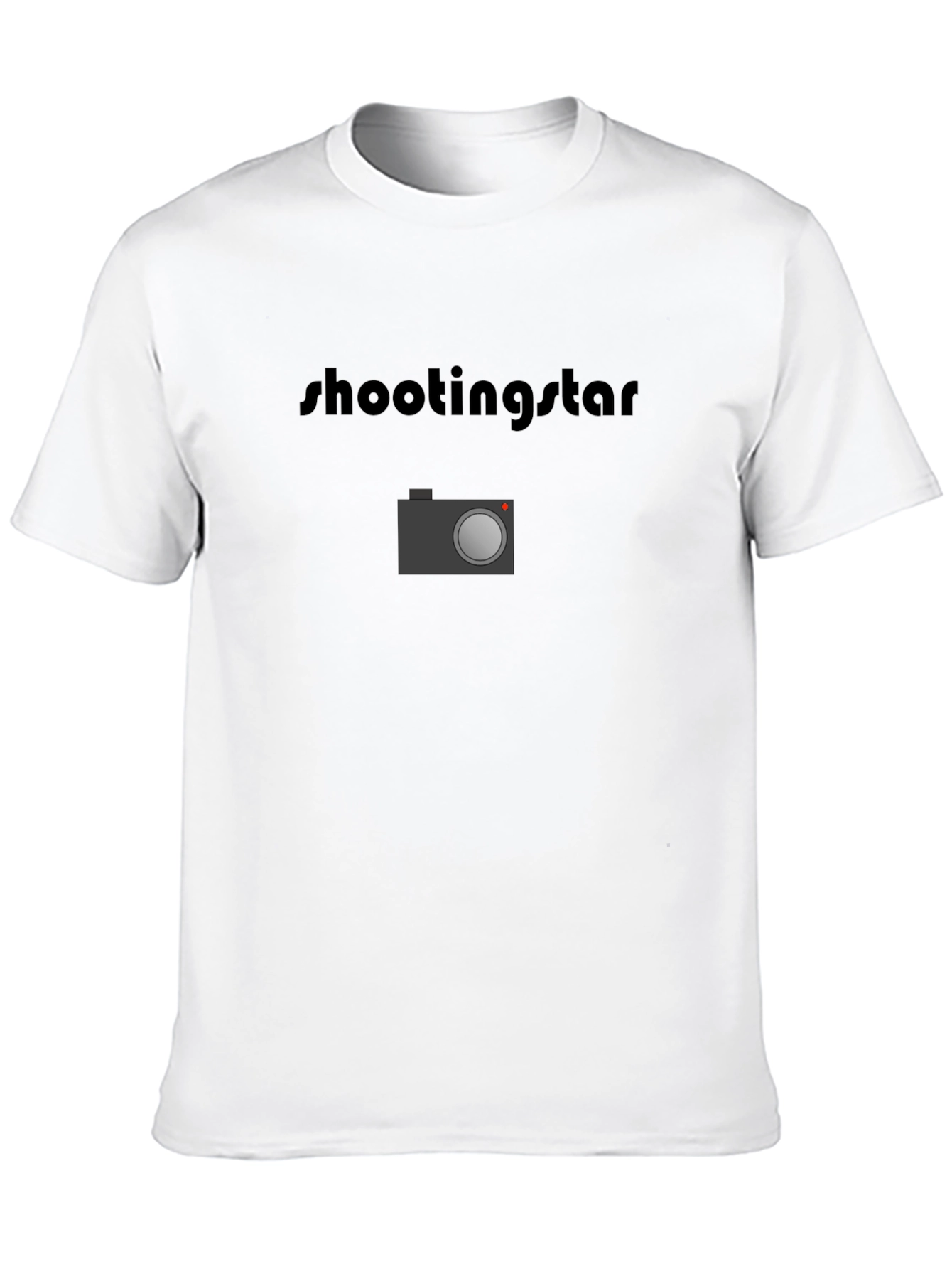 Shooting Star Camera Black T-Shirt