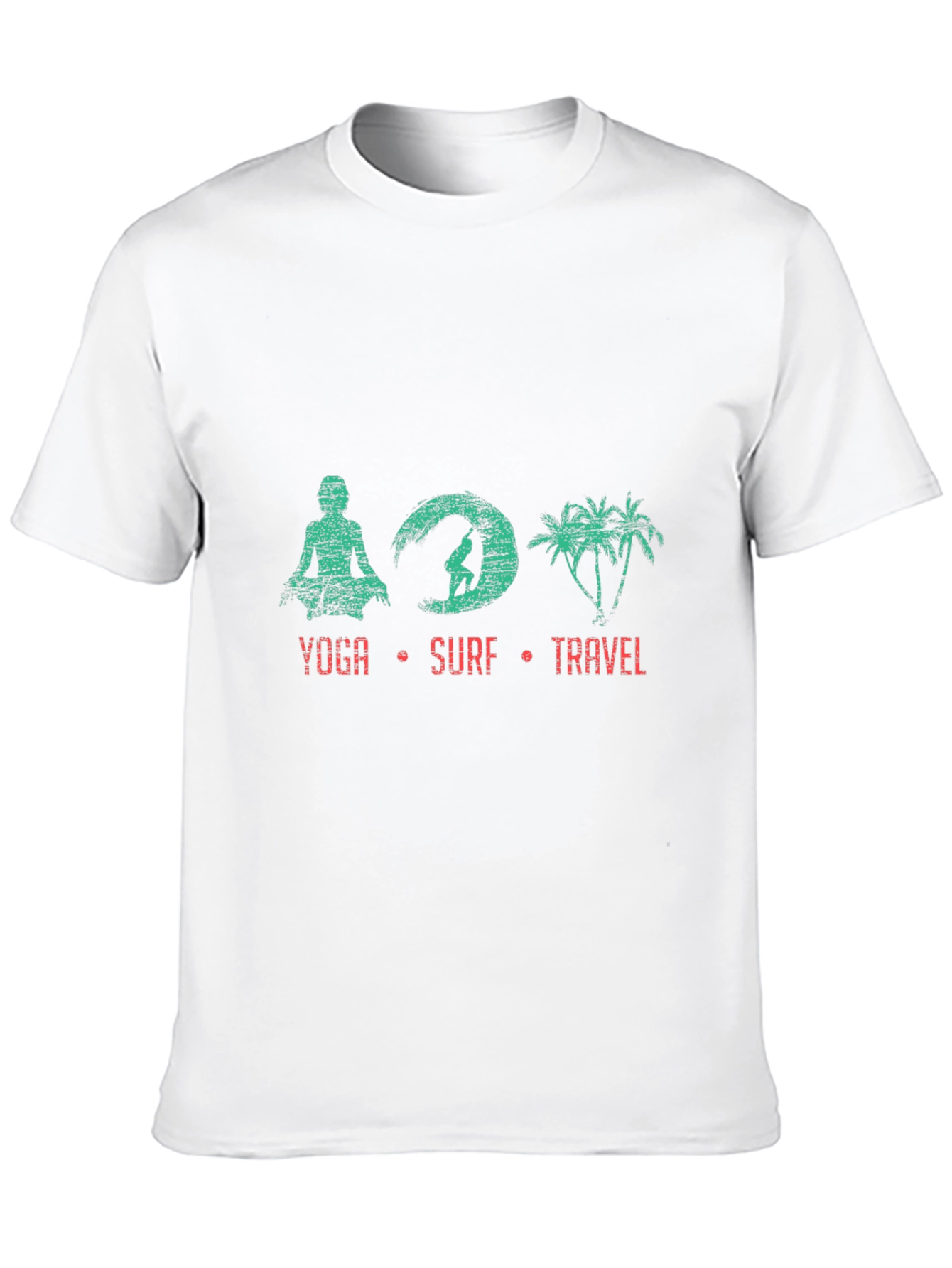 Yoga Surf Travel T-Shirt - Black Tee