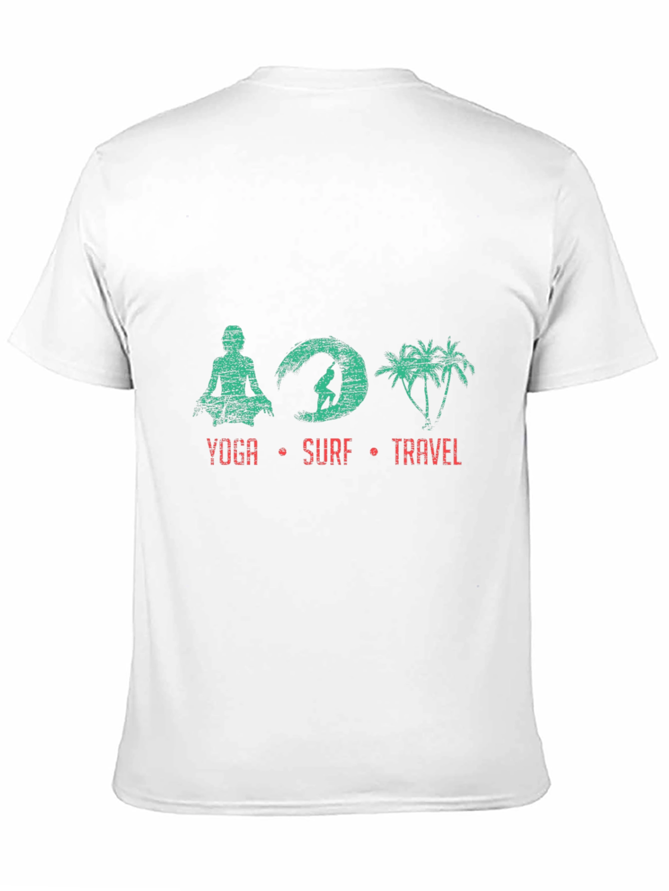 Yoga Surf Travel T-Shirt - Black Tee