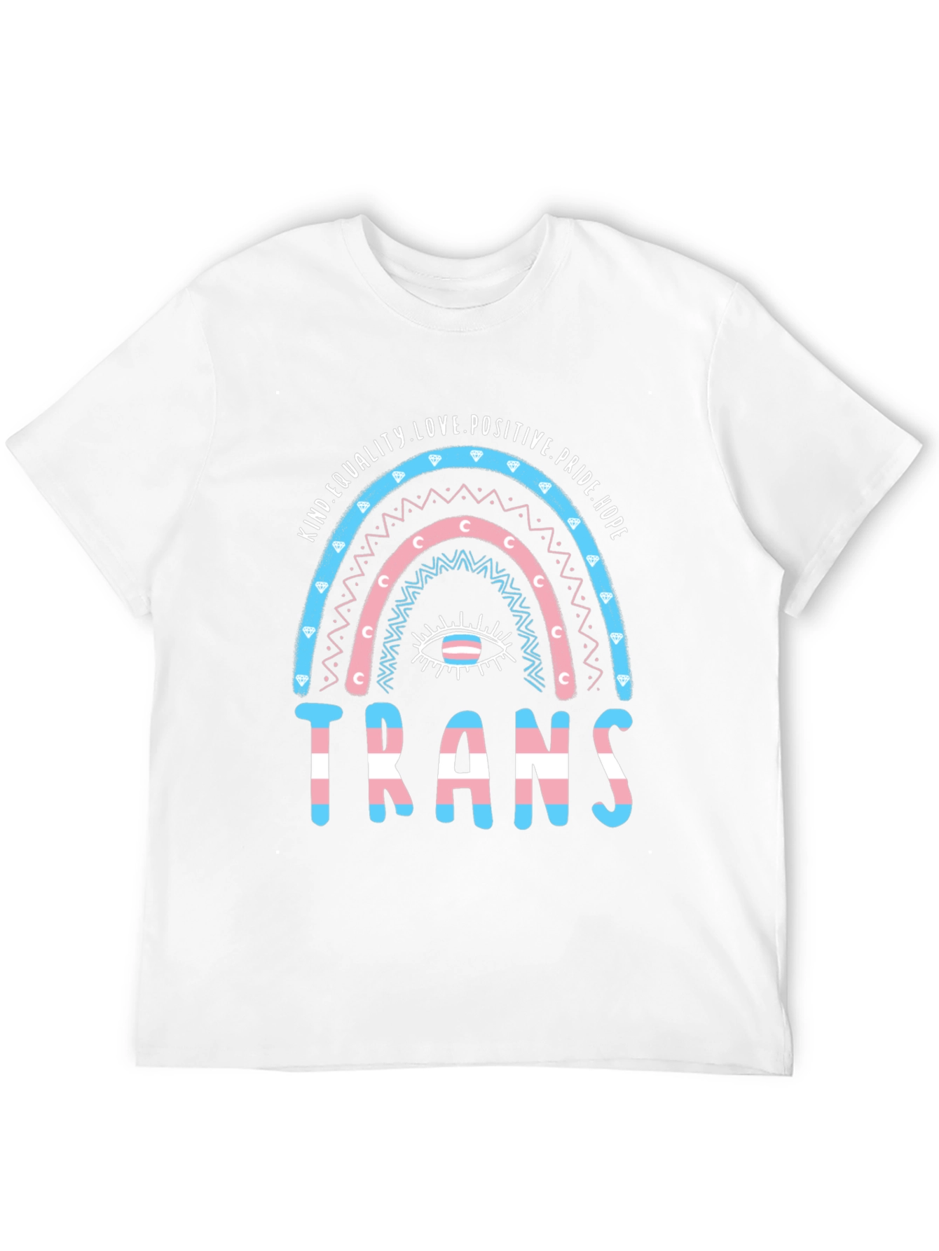 Trans Pride Rainbow Graphic T-Shirt