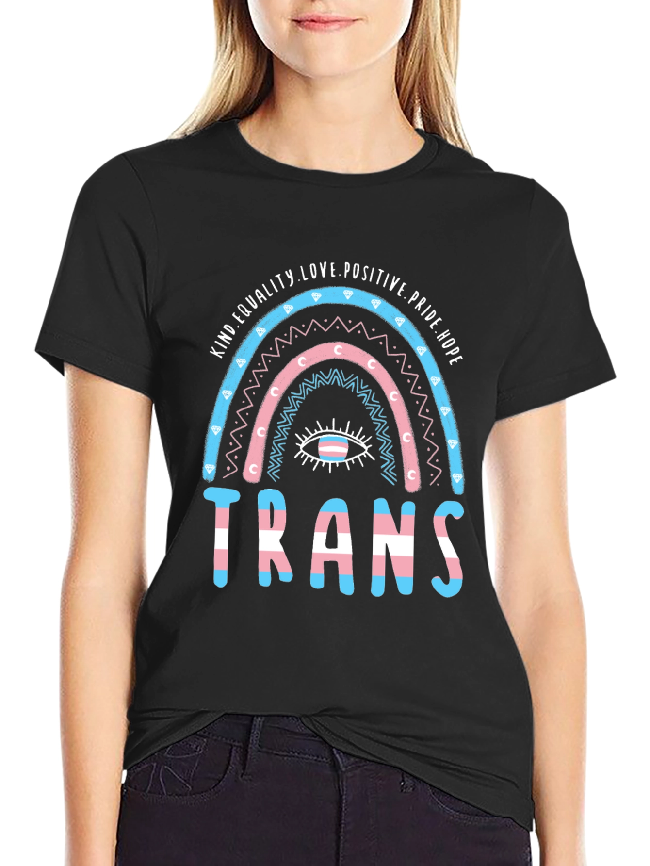 Trans Pride Rainbow Graphic T-Shirt