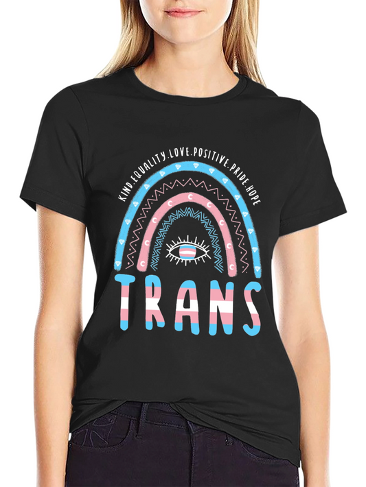 Trans Pride Rainbow Graphic T-Shirt