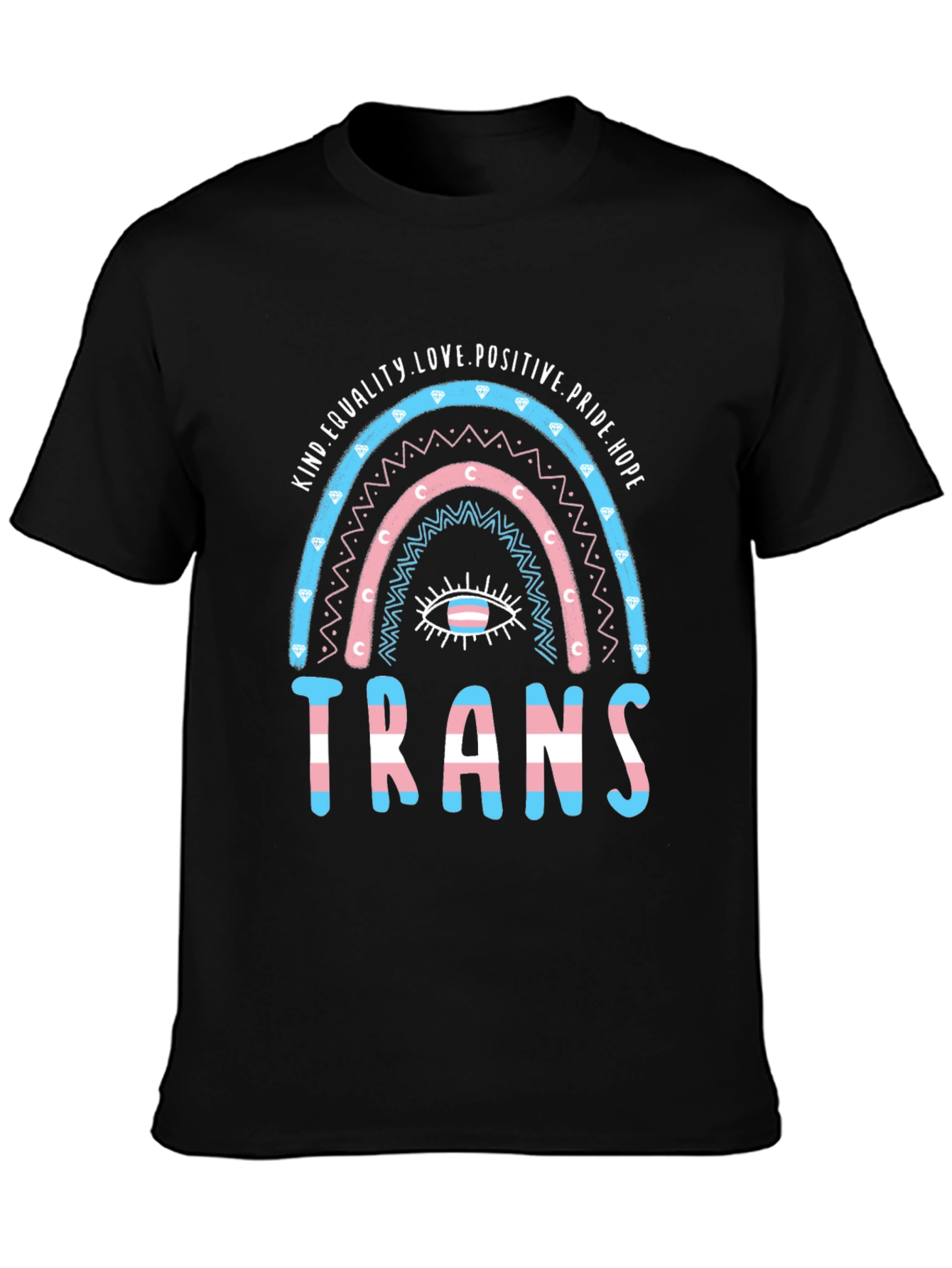 Trans Pride Rainbow Graphic T-Shirt