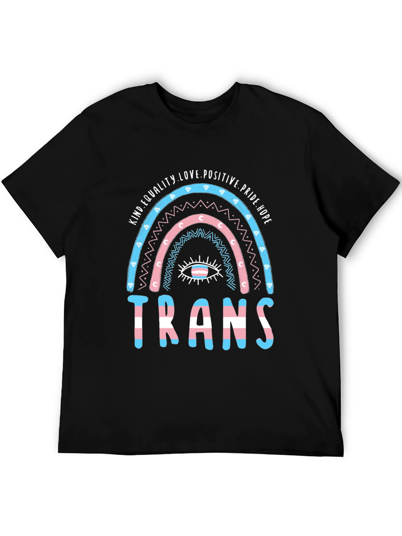 Trans Pride Rainbow Graphic T-Shirt