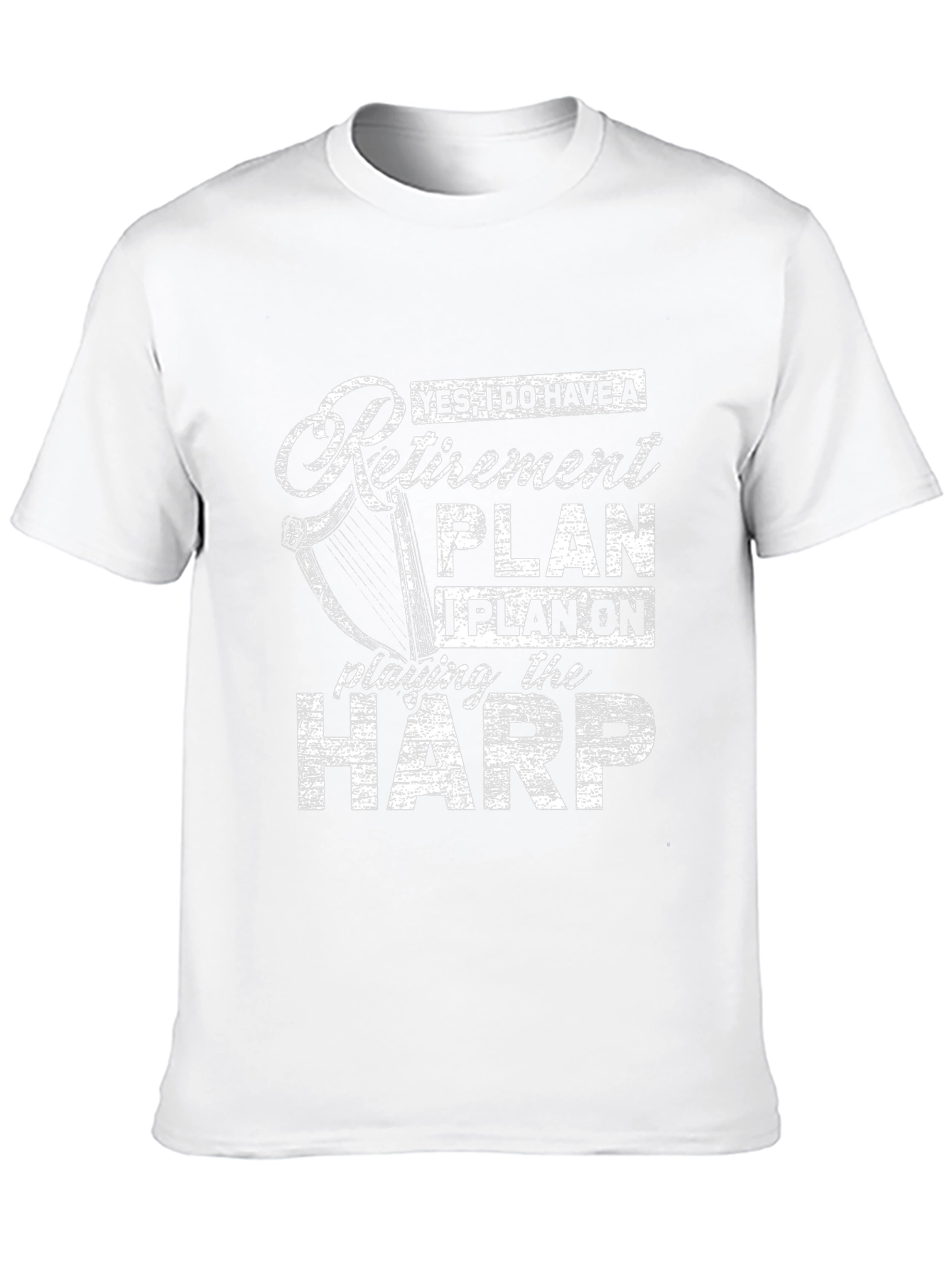 Retirement Plan Harp T-Shirt - Musician Gift