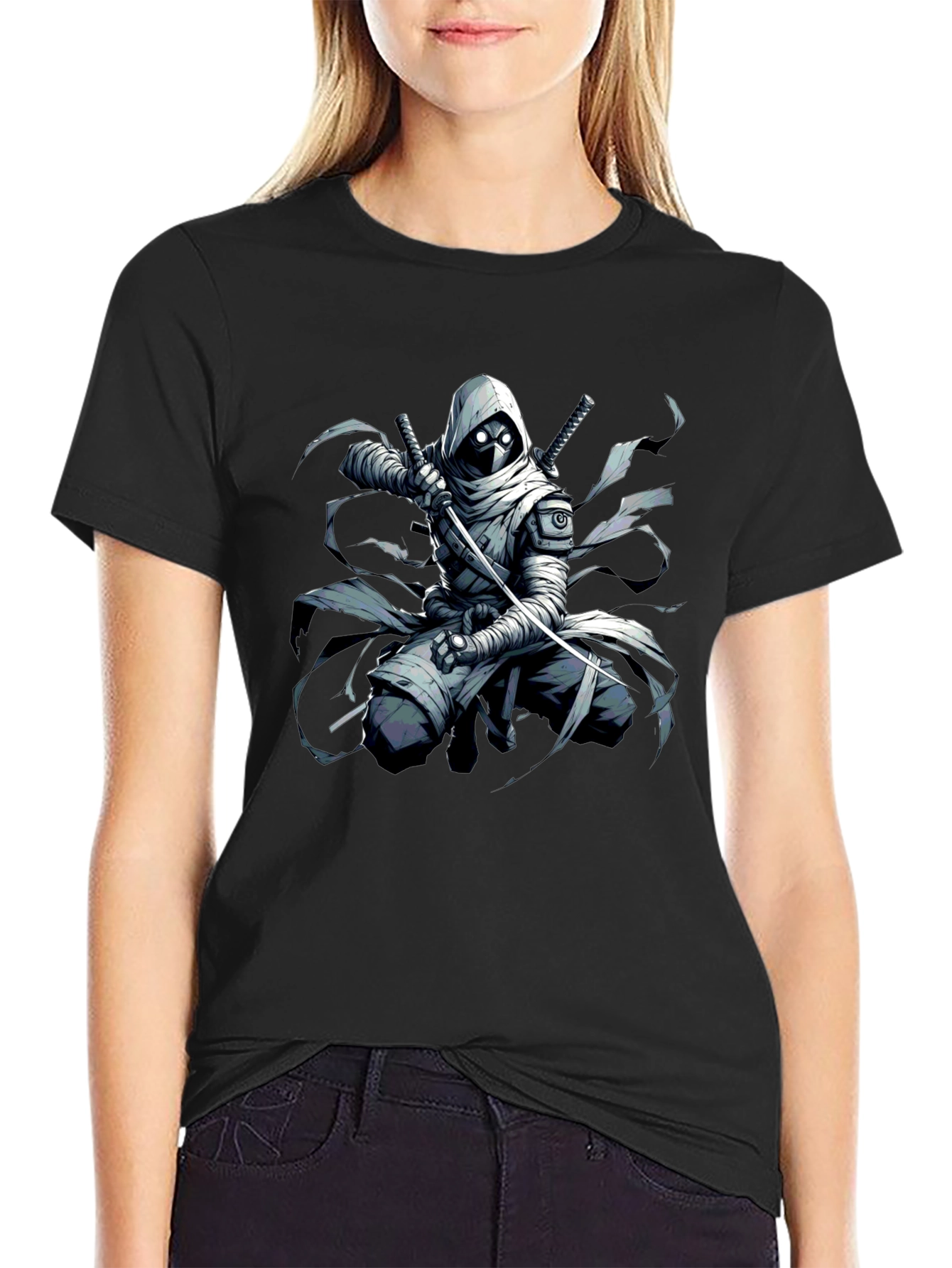 Urban Ninja Graphic Tee - Mens Black T-Shirt