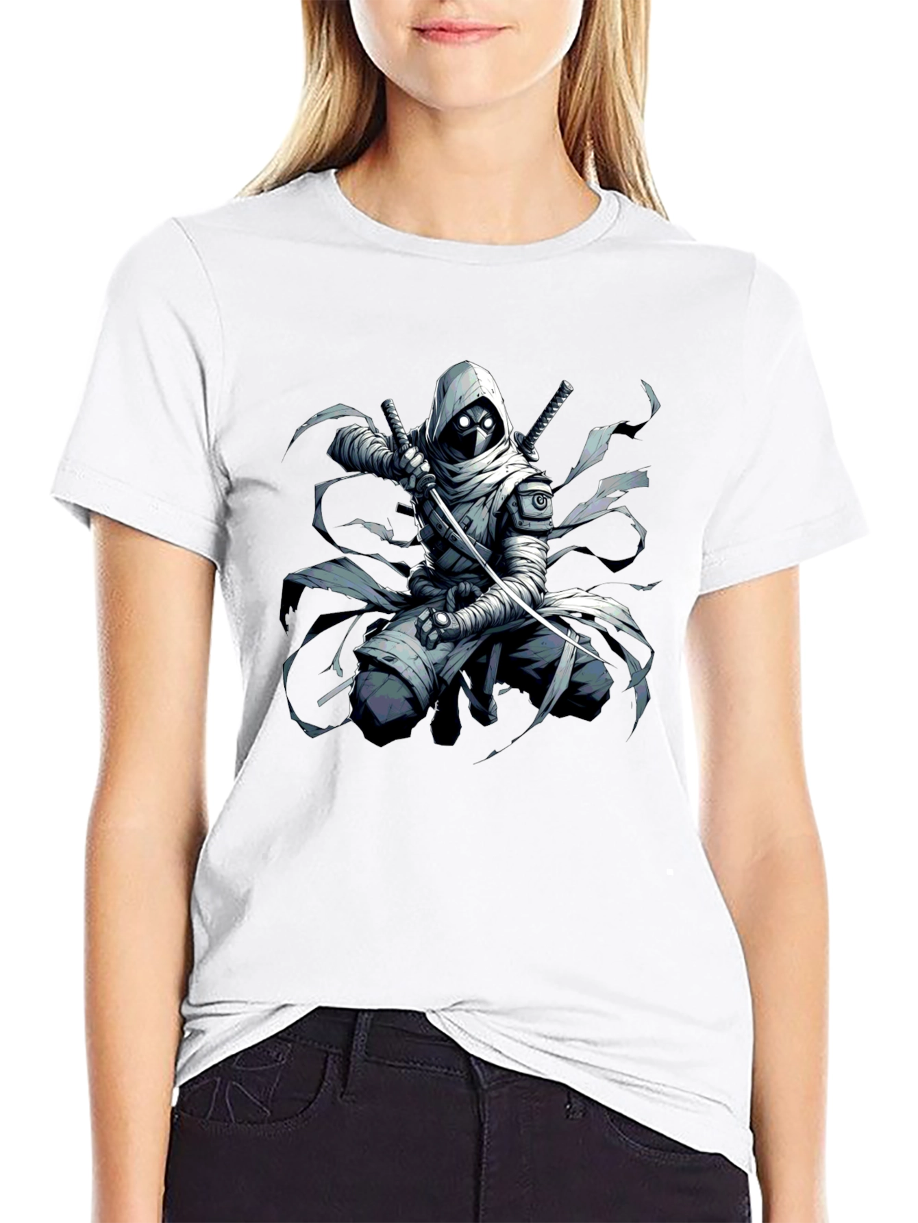 Urban Ninja Graphic Tee - Mens Black T-Shirt