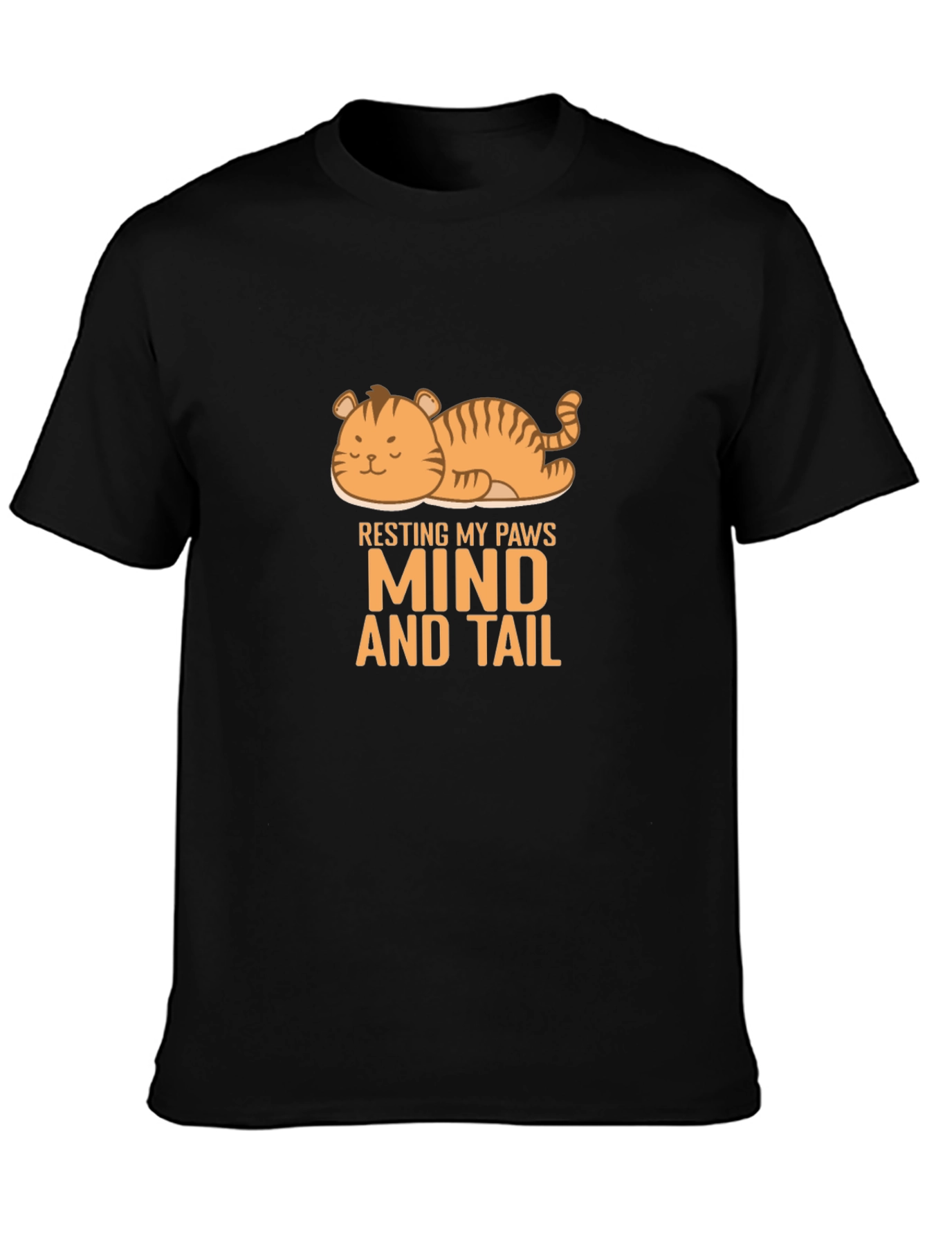 Resting Paws Cat Graphic T-Shirt