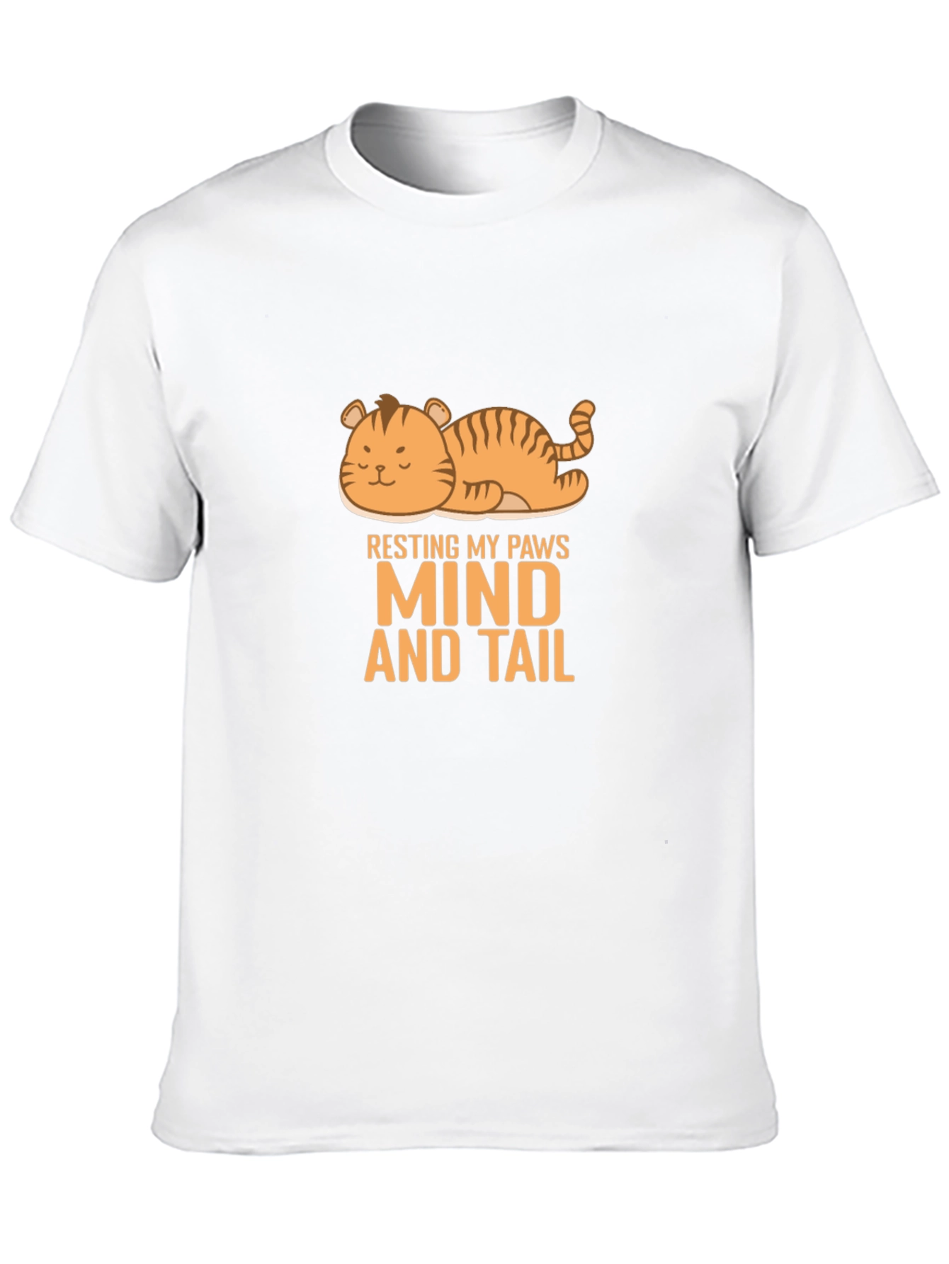 Resting Paws Cat Graphic T-Shirt