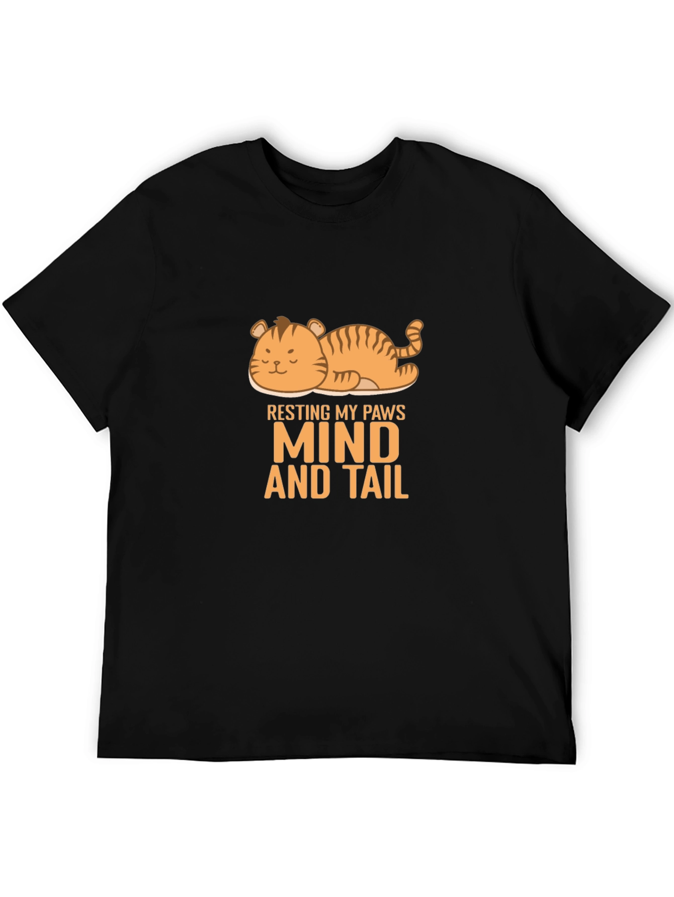 Resting Paws Cat Graphic T-Shirt