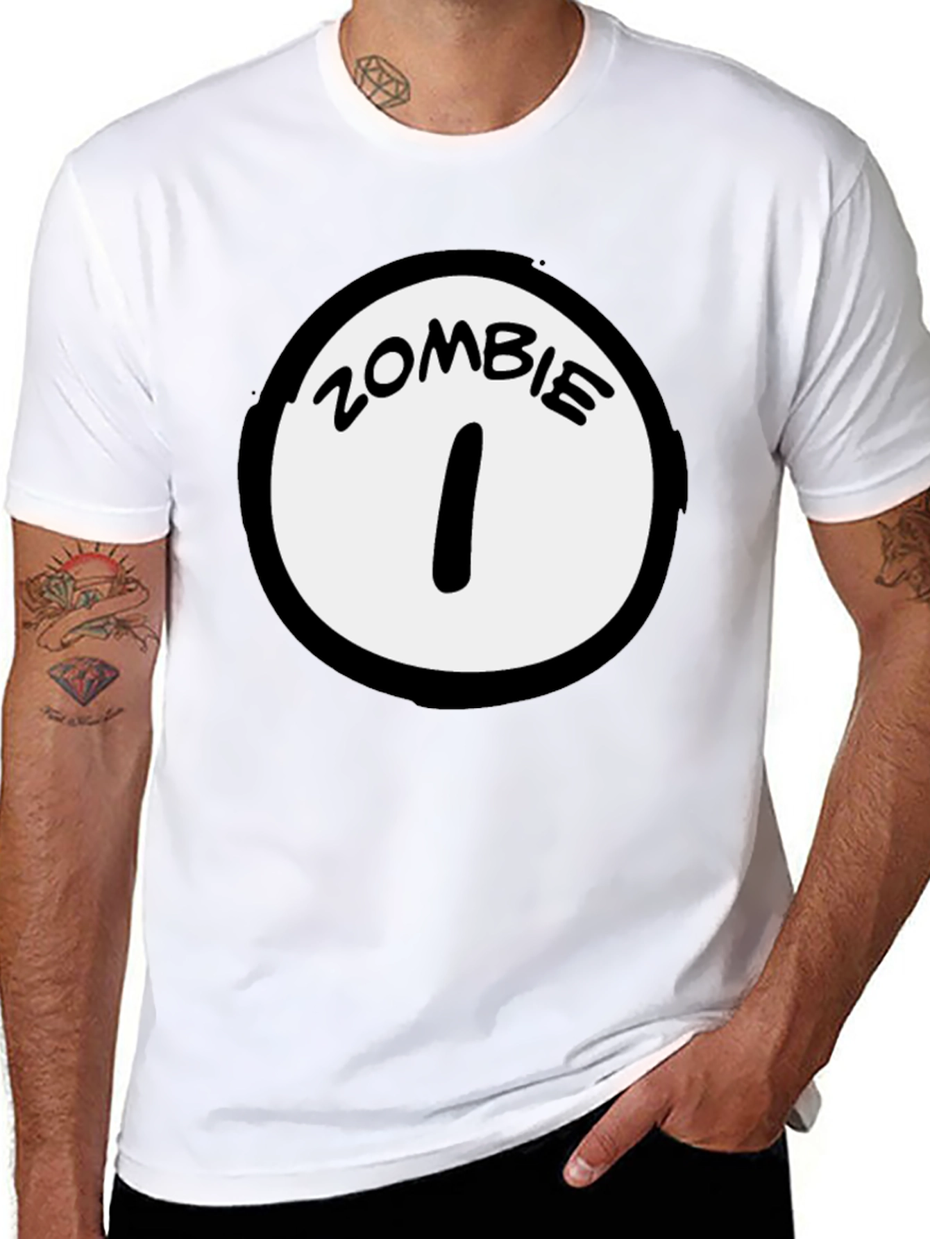 Zombie 1 Graphic Black T-Shirt