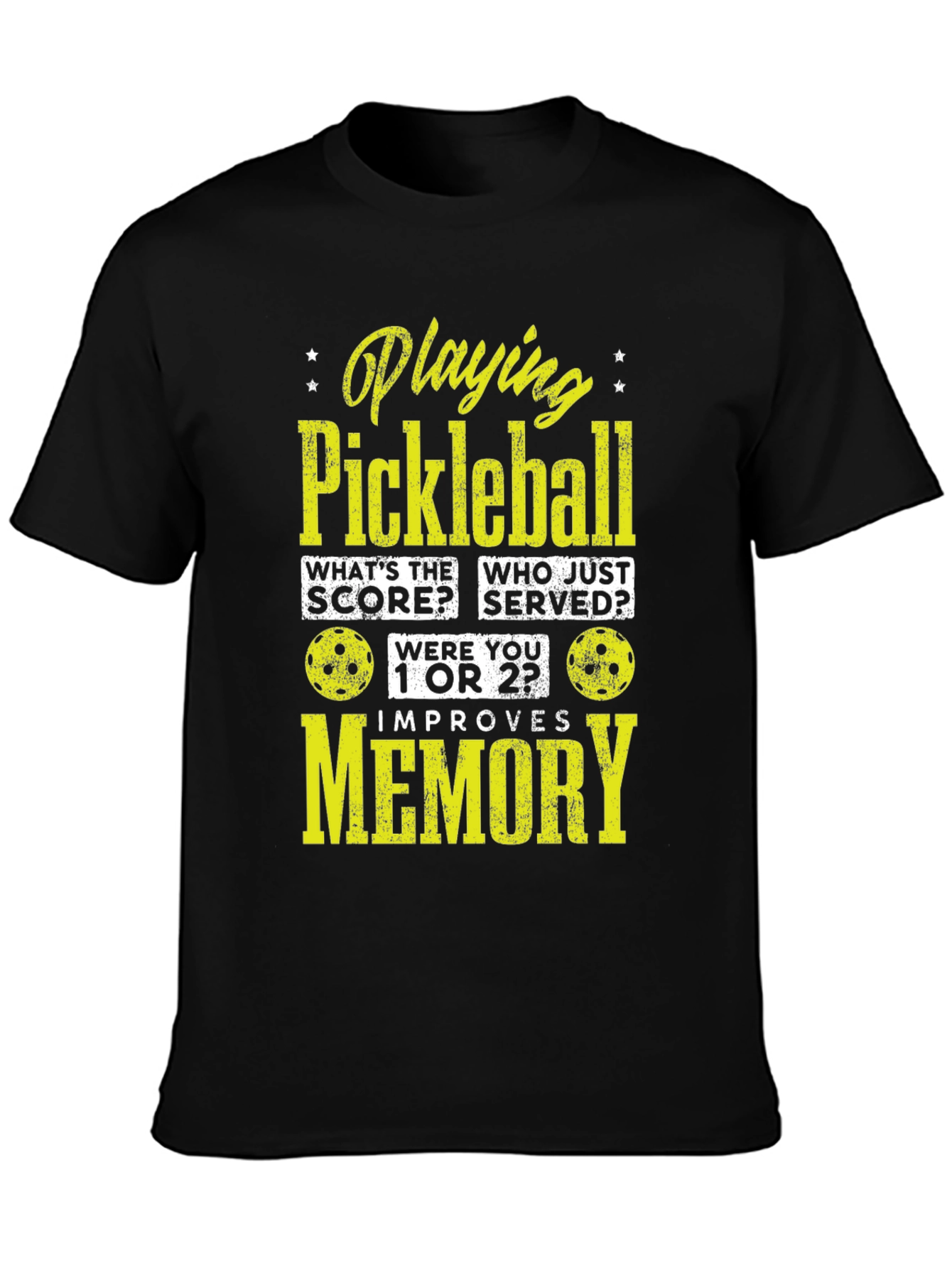Pickleball Memory T-Shirt - Funny Sports Tee
