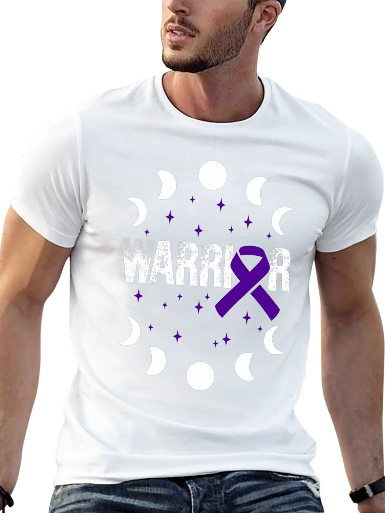 Warrior Purple Ribbon T-Shirt