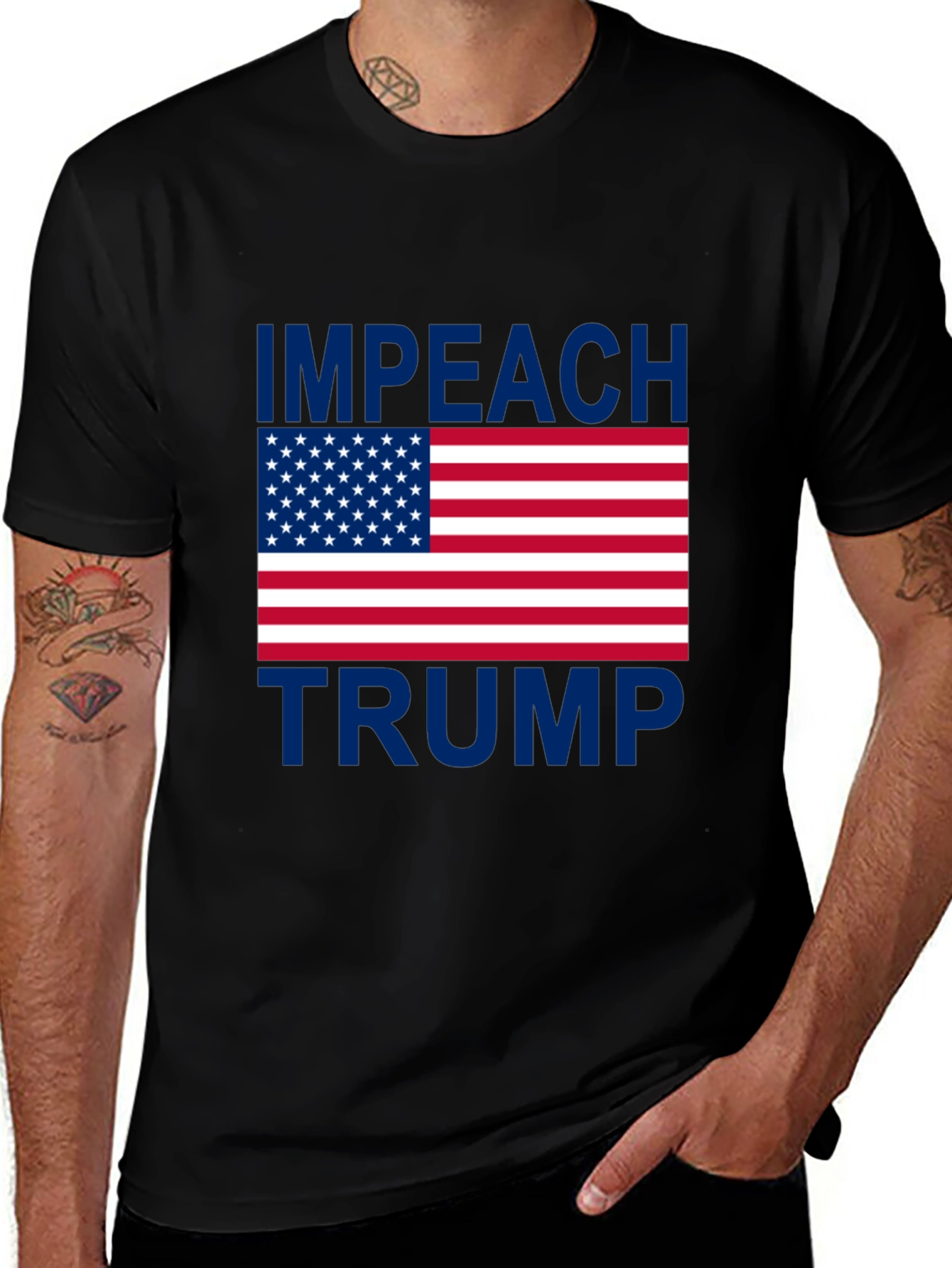 Impeach Trump T-Shirt - Patriotic Protest Tee
