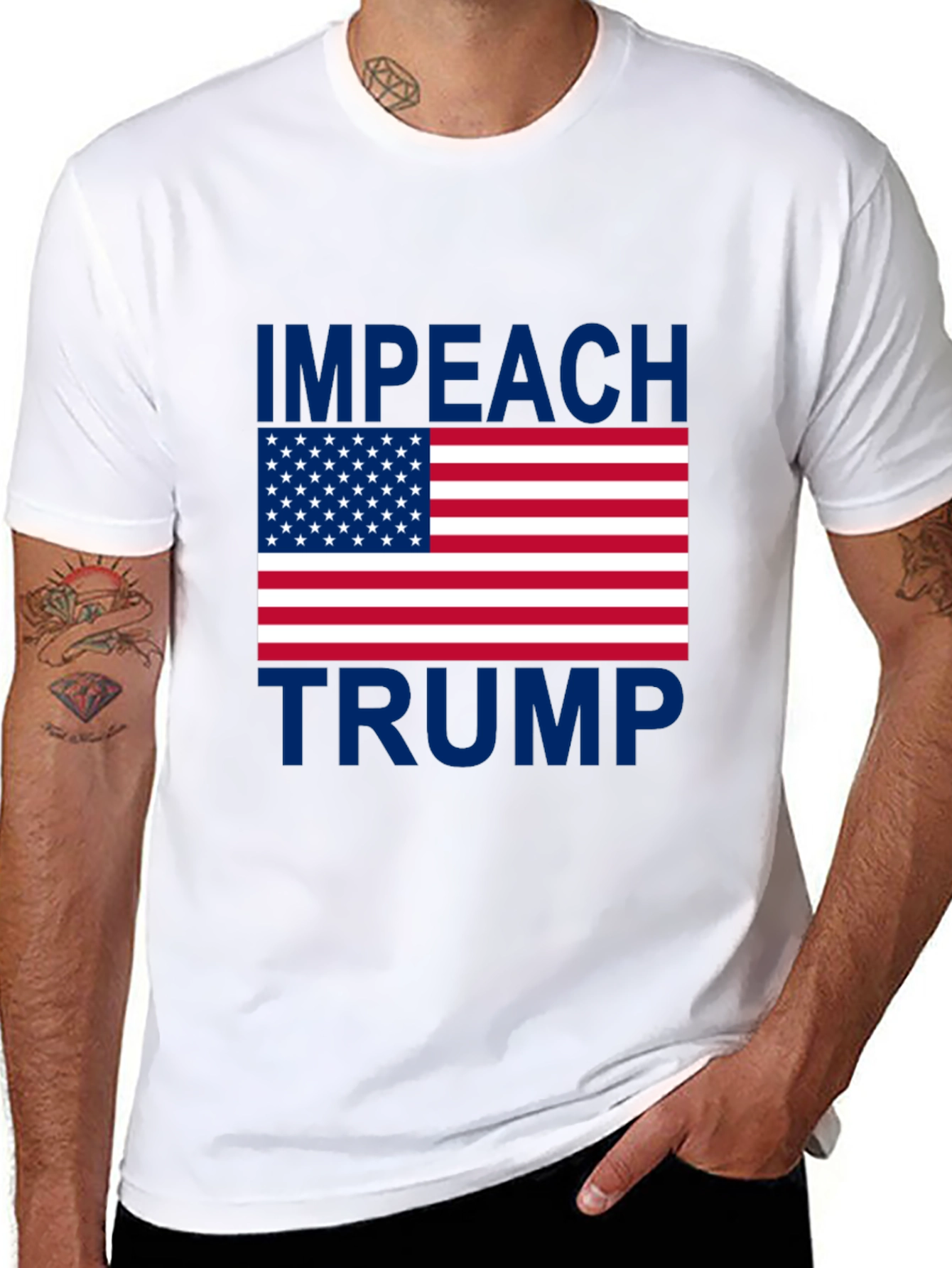 Impeach Trump T-Shirt - Patriotic Protest Tee