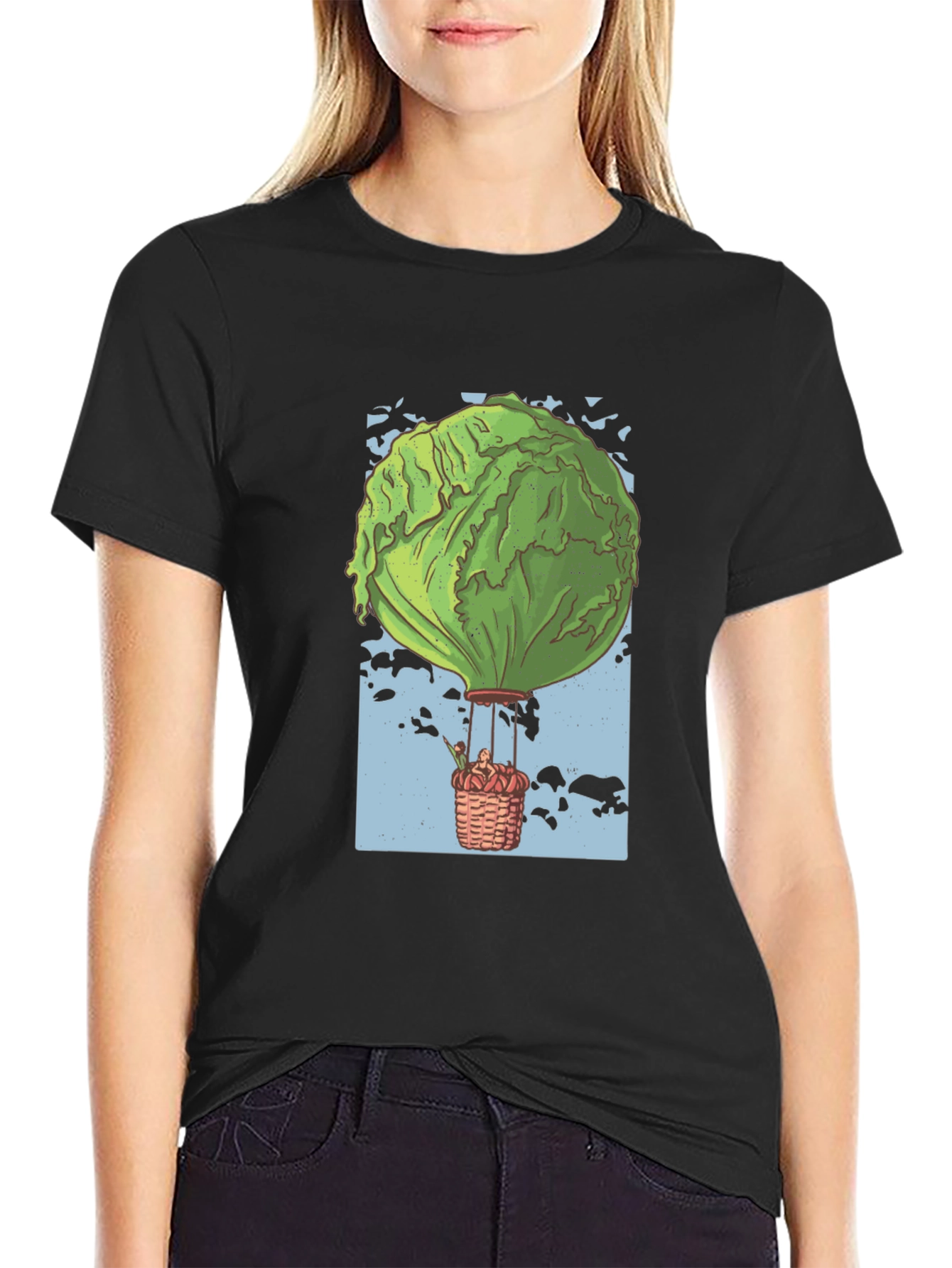 Lettuce Balloon T-Shirt - Unique Graphic Tee