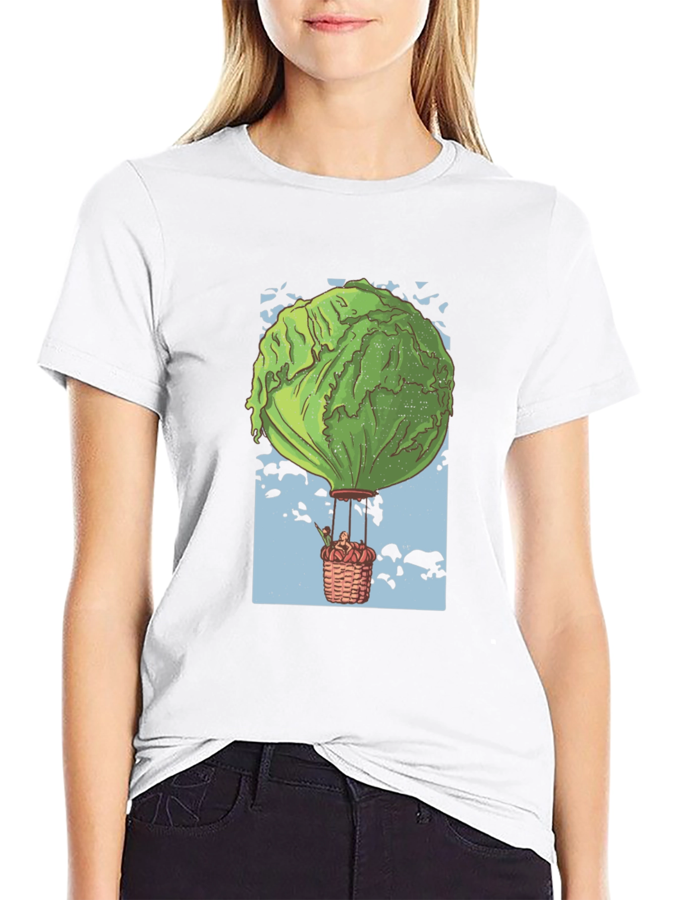 Lettuce Balloon T-Shirt - Unique Graphic Tee
