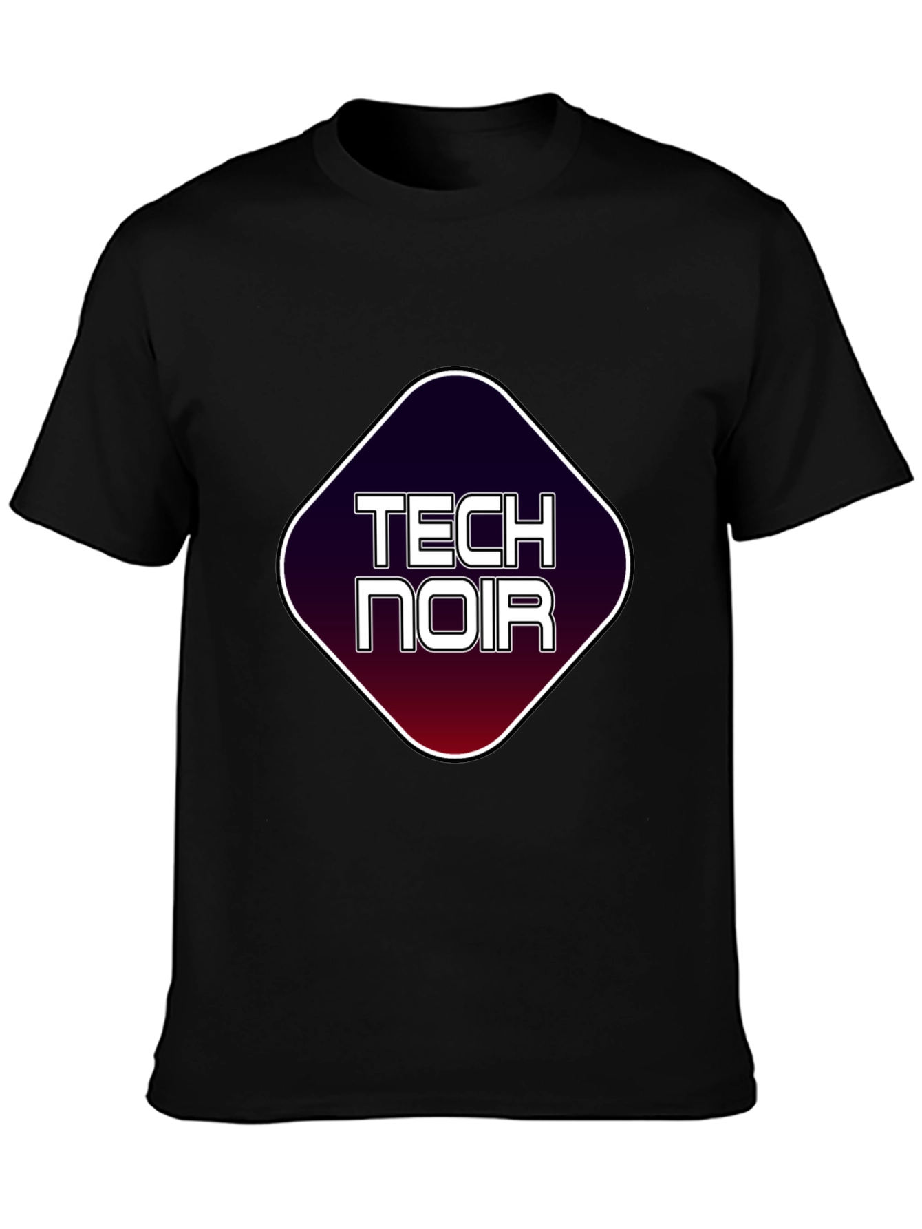 Tech Noir Graphic T-Shirt - Black Tee