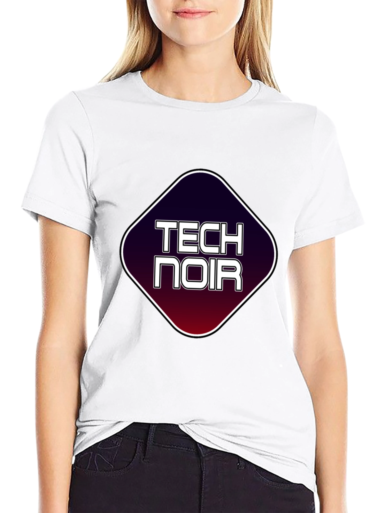 Tech Noir Graphic T-Shirt - Black Tee