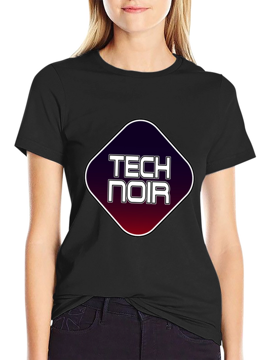 Tech Noir Graphic T-Shirt - Black Tee
