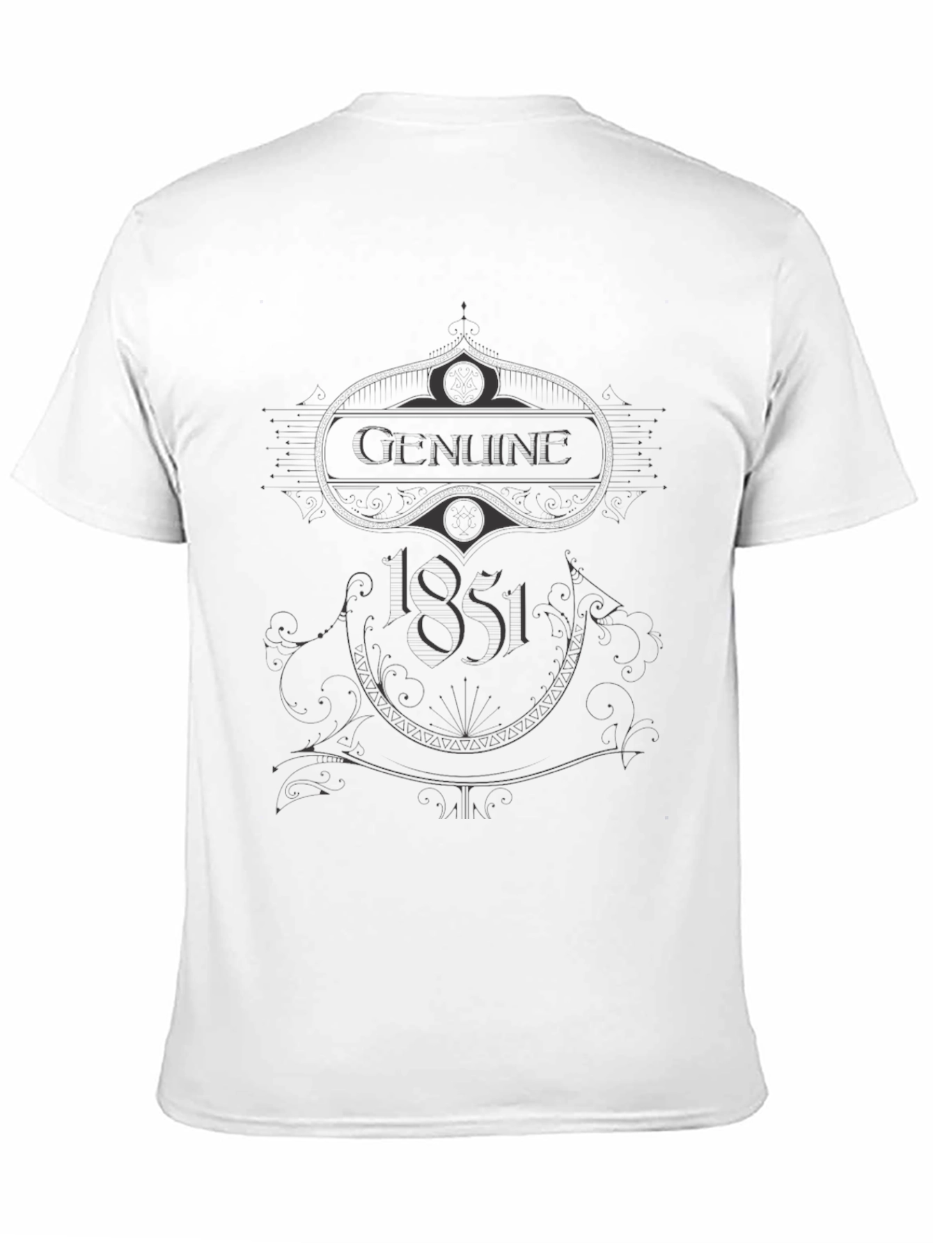 Genuine 1851 Graphic Tee - Mens Black T-Shirt