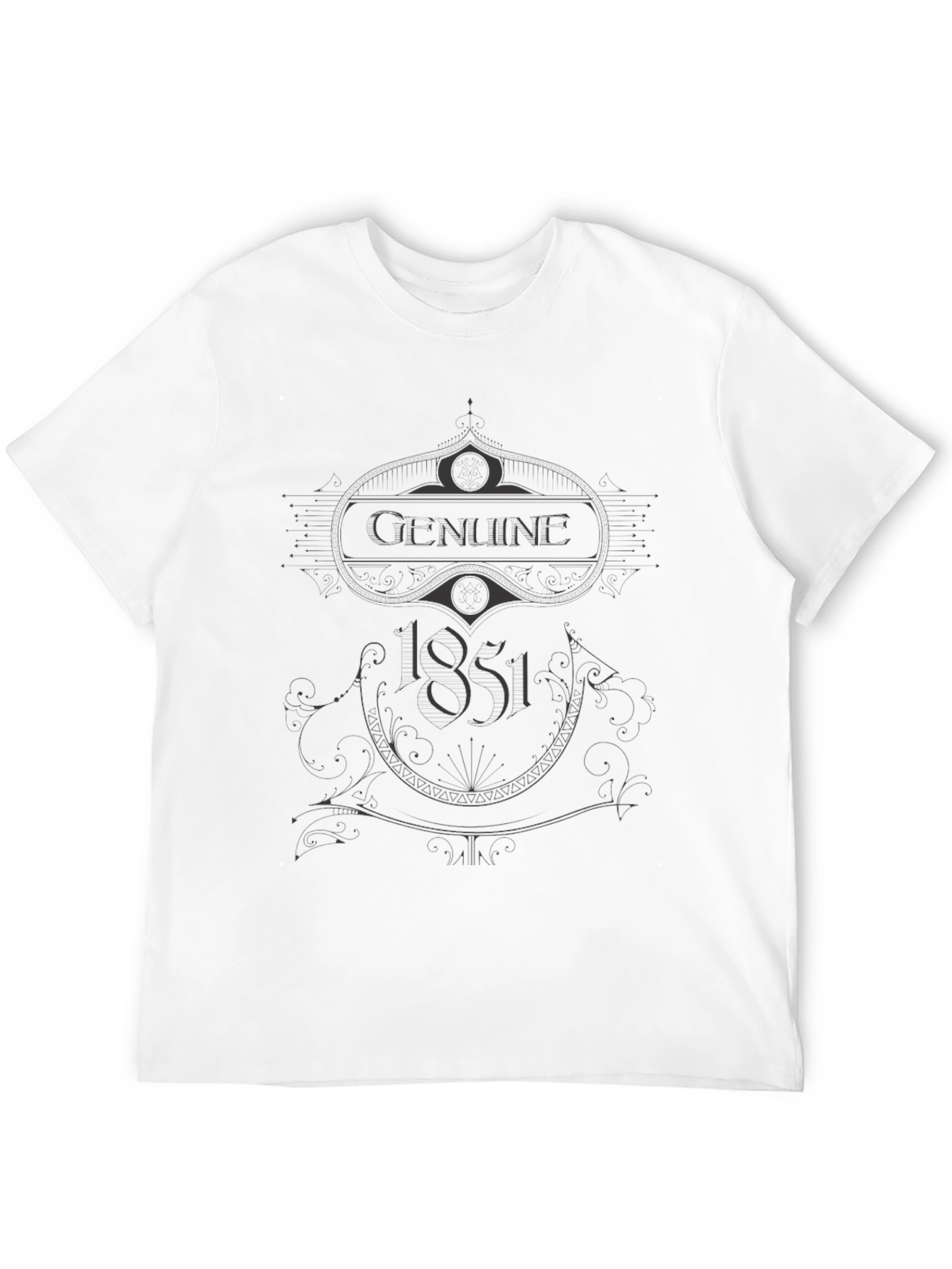 Genuine 1851 Graphic Tee - Mens Black T-Shirt