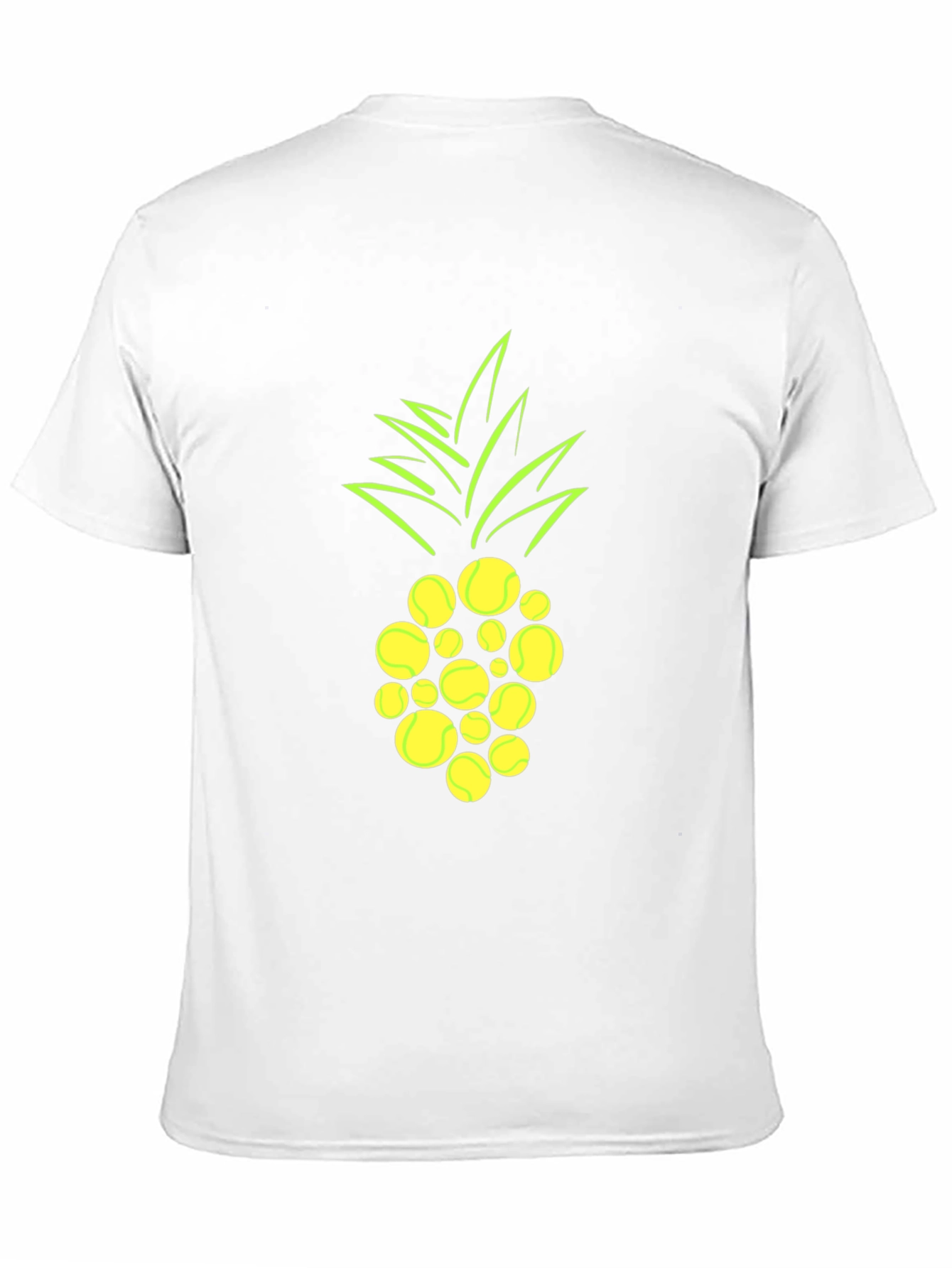 Pineapple Tennis Ball Graphic T-Shirt