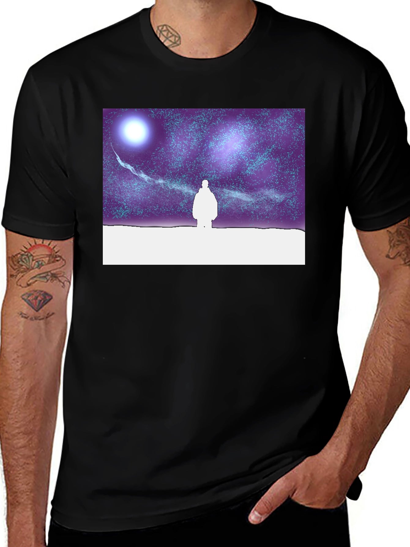Starry Night Silhouette T-Shirt