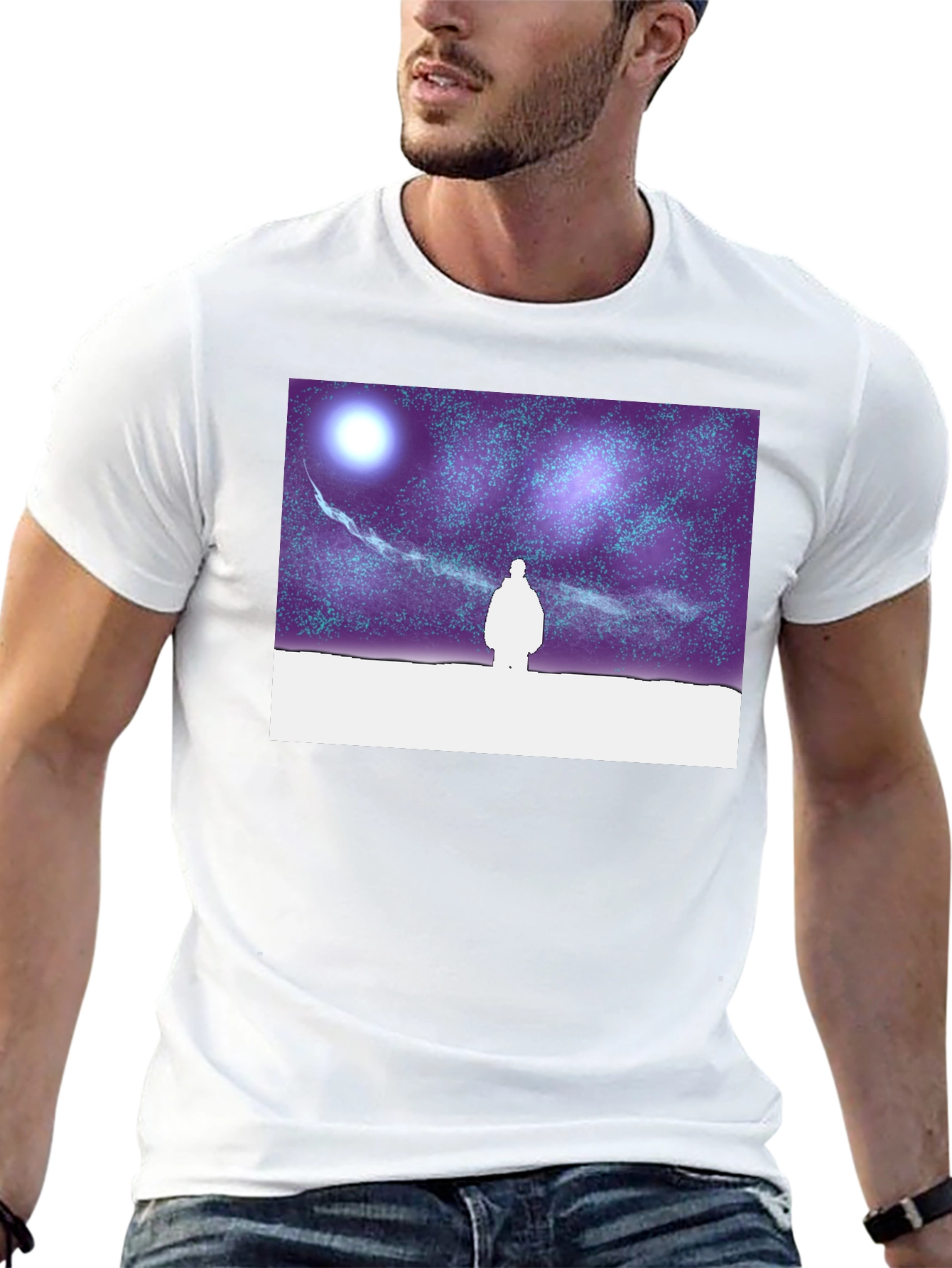 Starry Night Silhouette T-Shirt