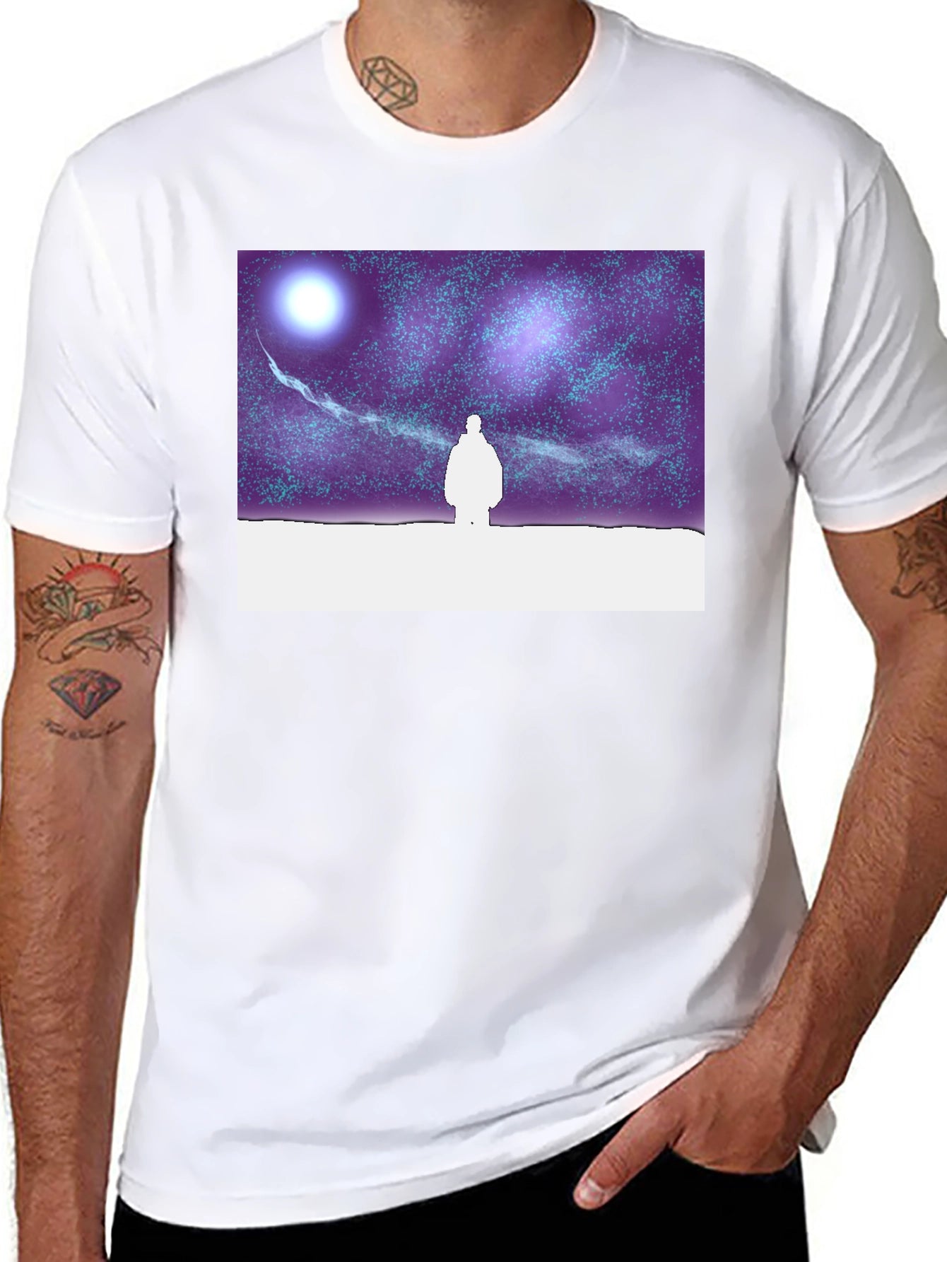Starry Night Silhouette T-Shirt