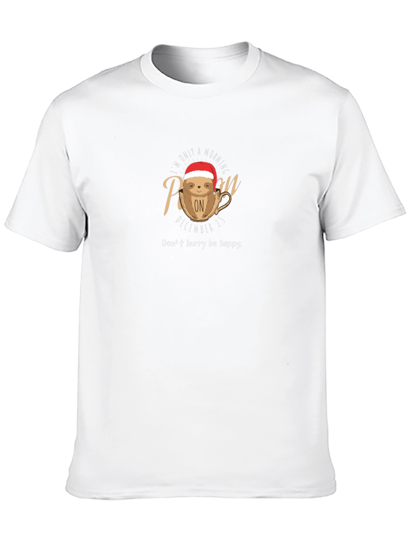 Lazy Sloth Christmas Graphic Tee