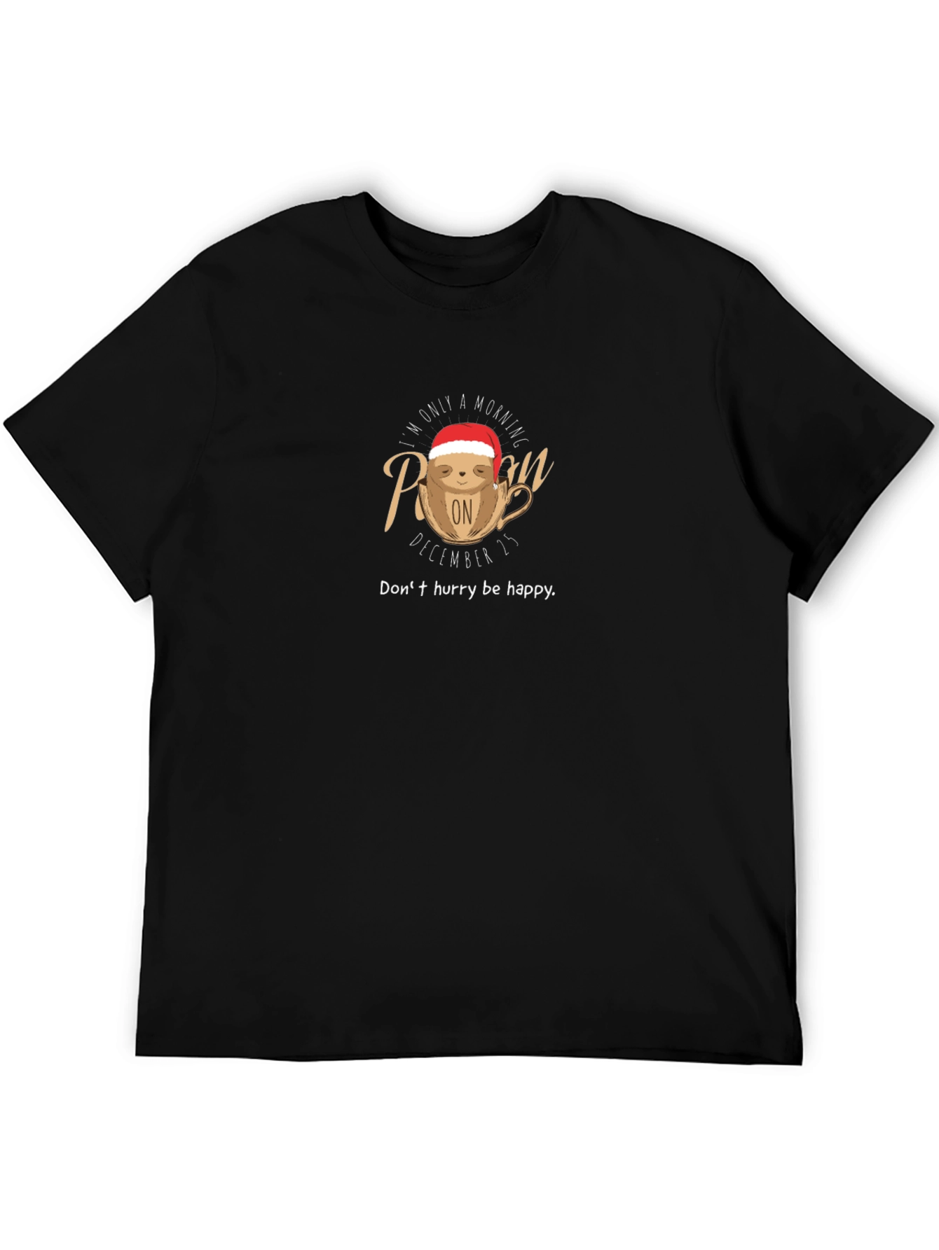 Lazy Sloth Christmas Graphic Tee