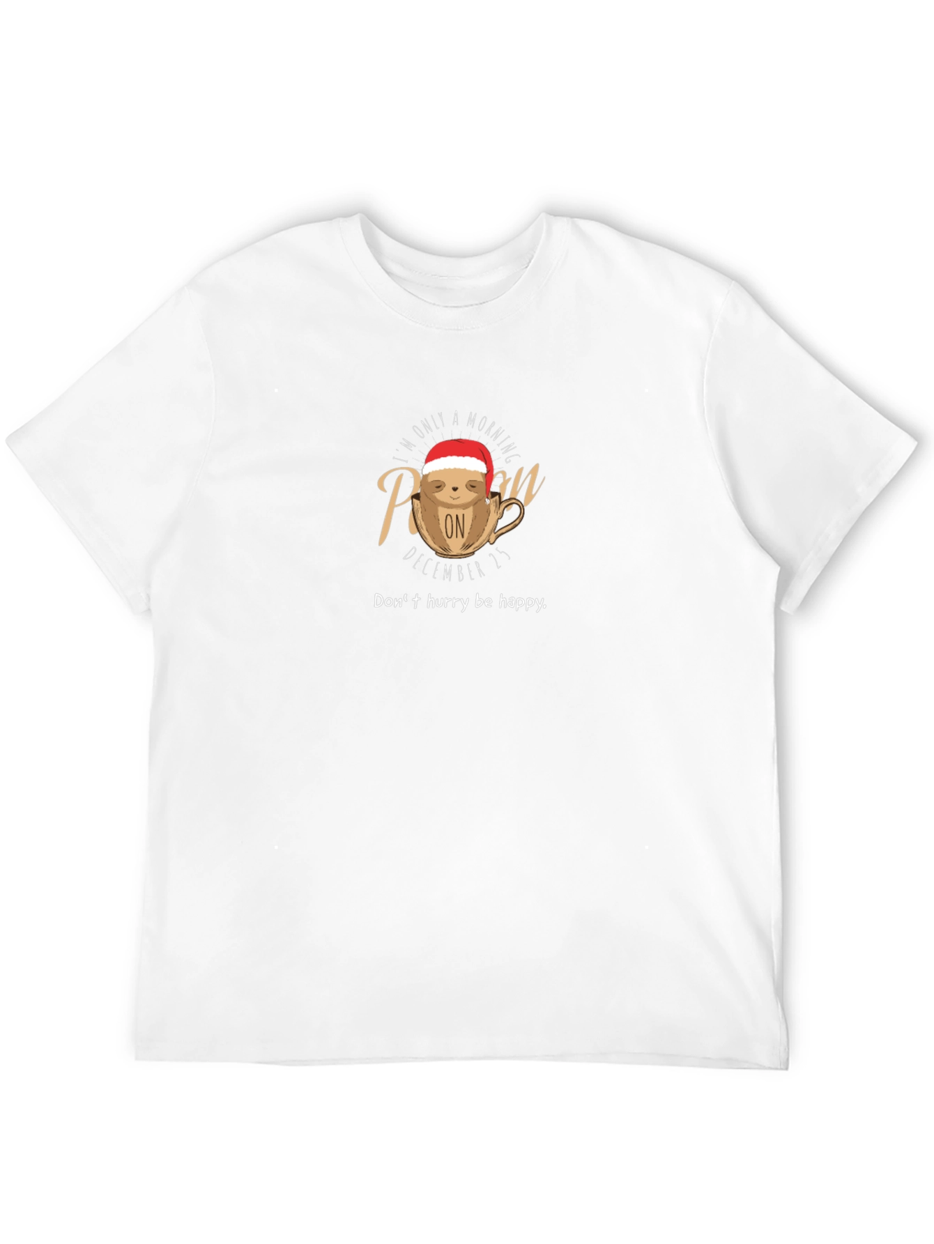 Lazy Sloth Christmas Graphic Tee