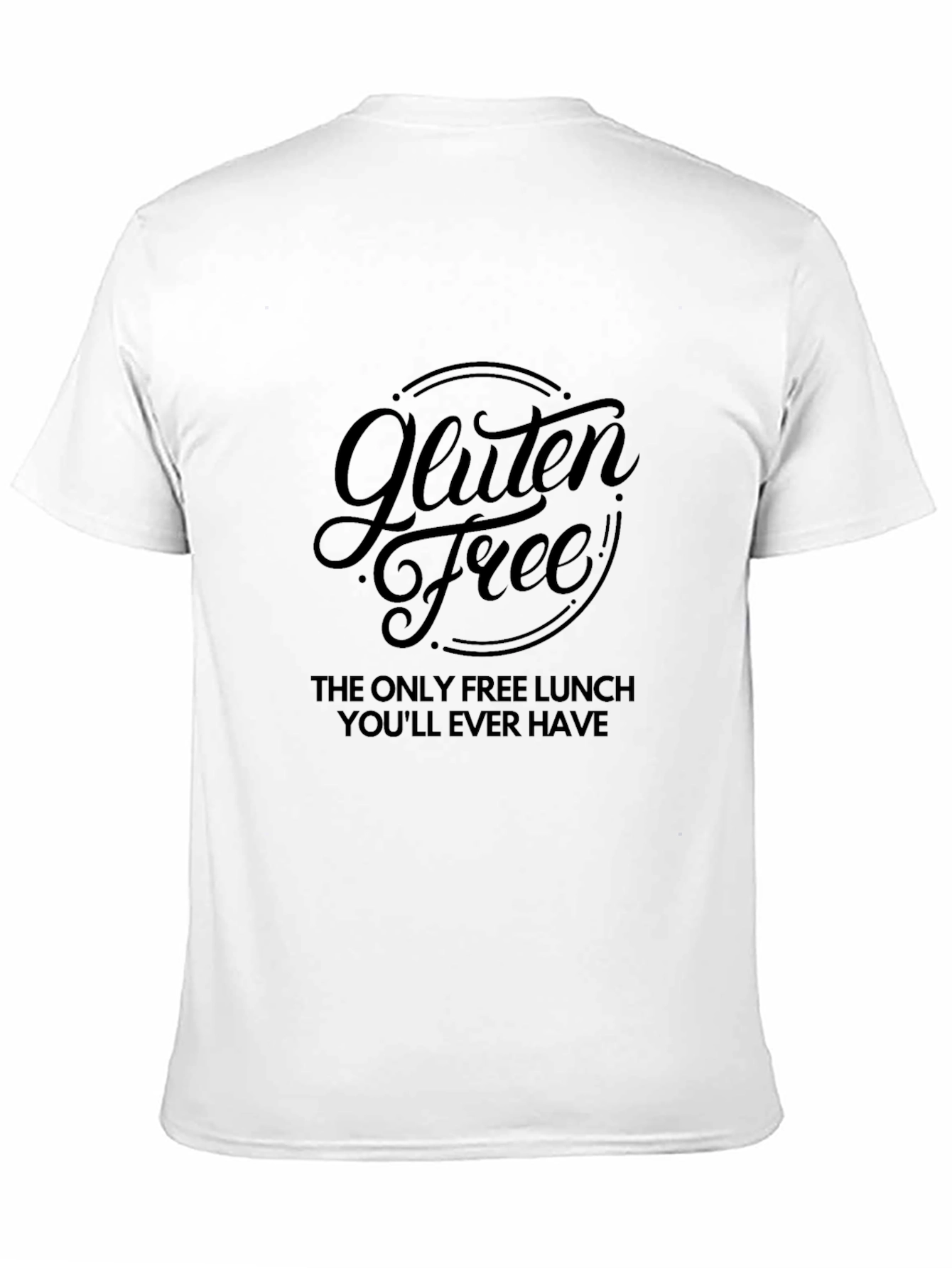 Gluten Free Free Lunch Mens Black T-Shirt
