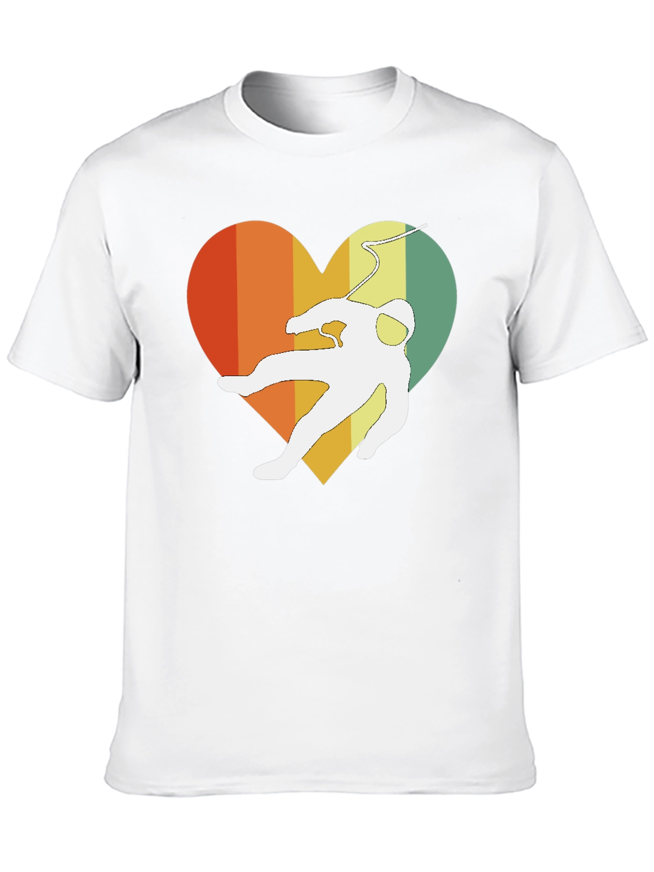 Retro Spaceman Heart Graphic Tee