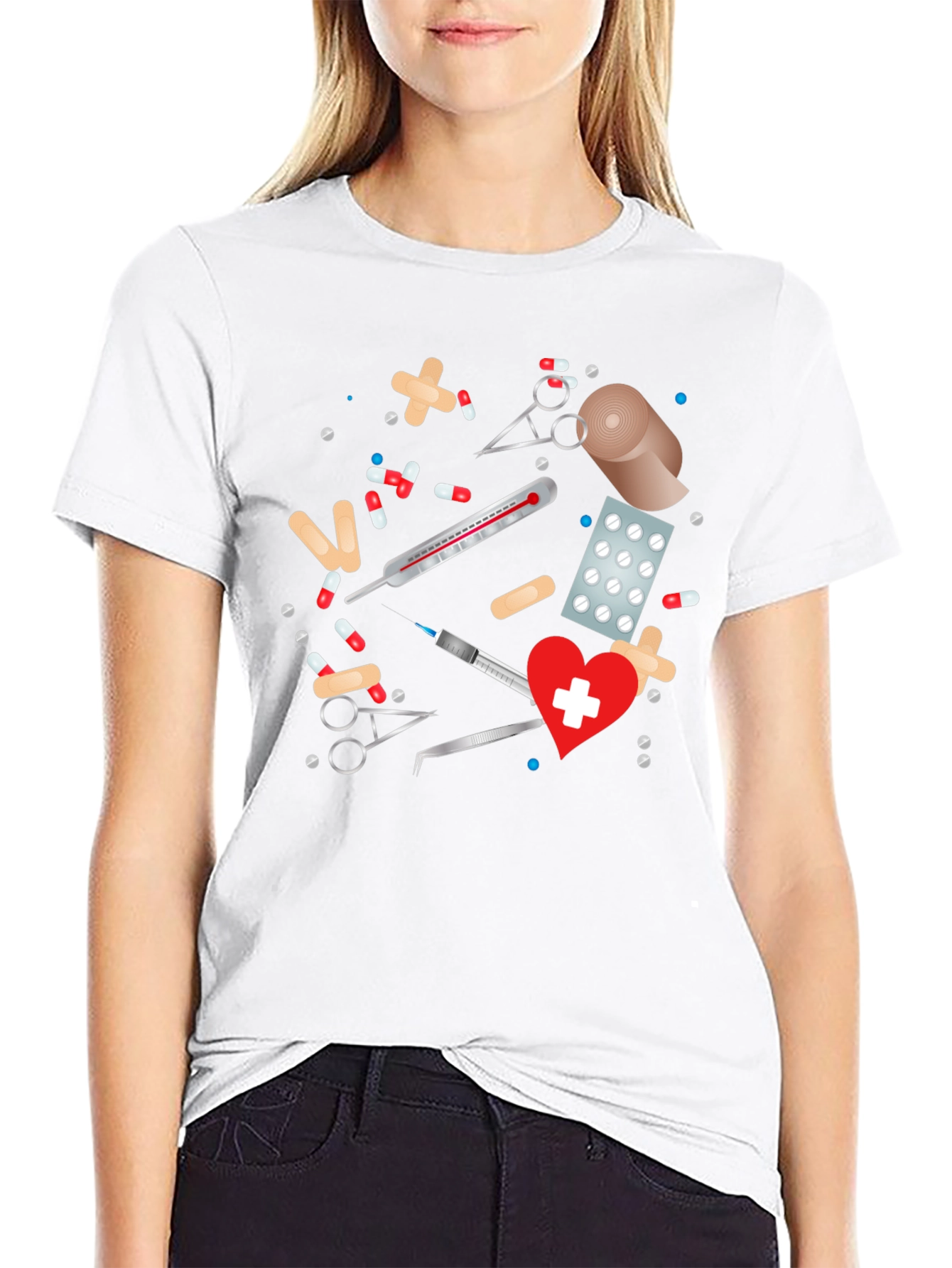 Medical Theme Graphic Tee