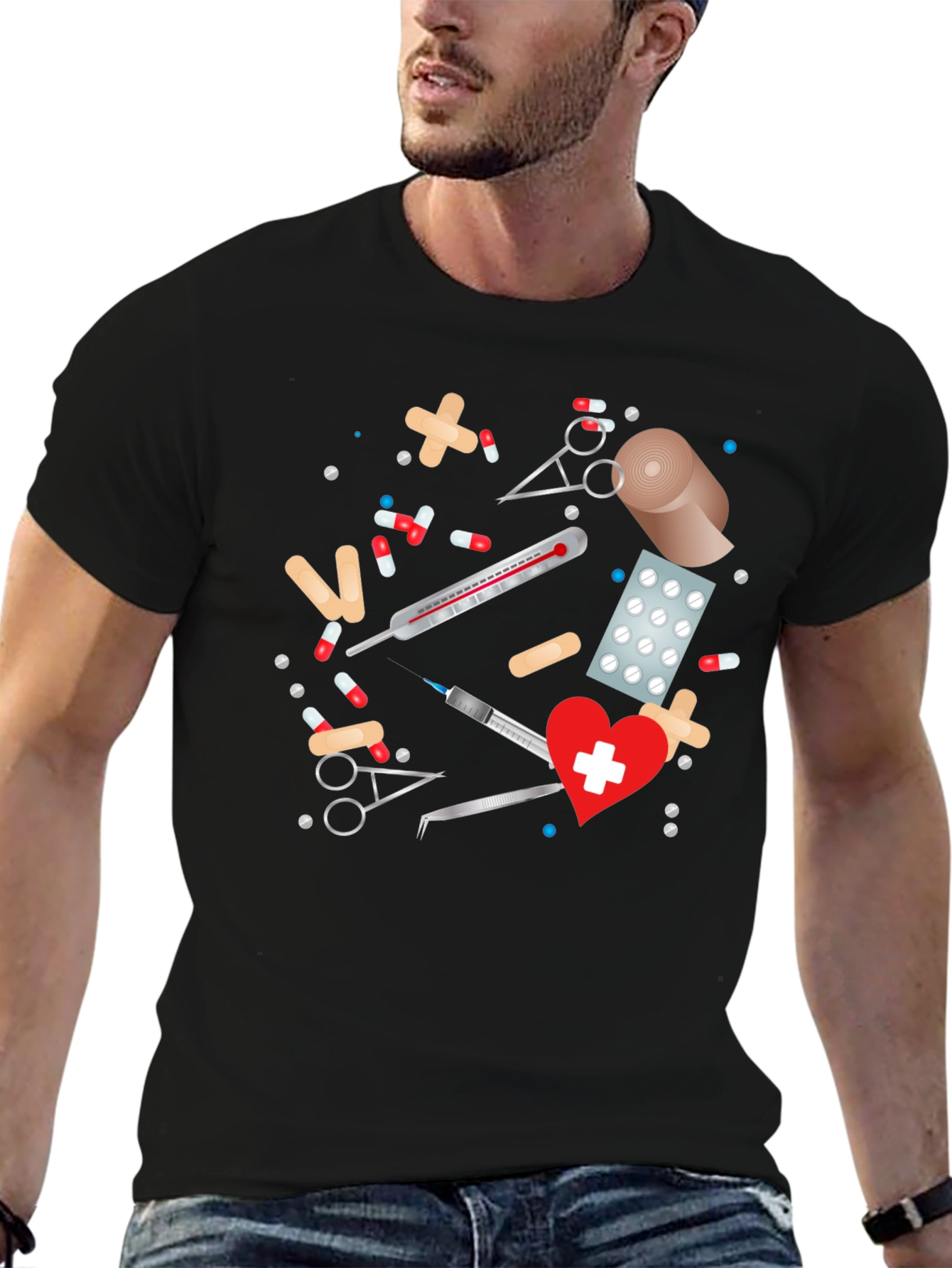 Medical Theme Graphic Tee