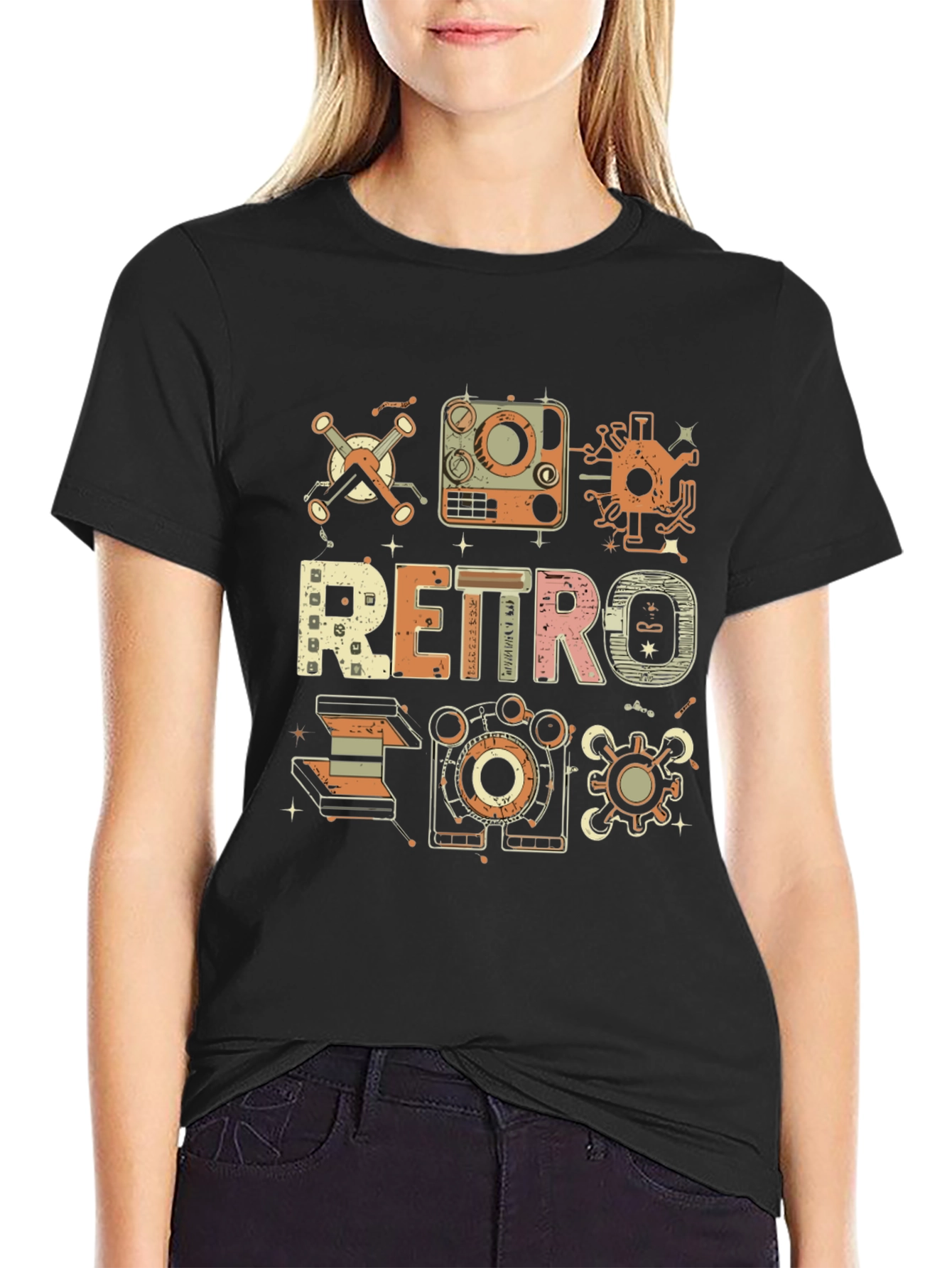 Retro Tech Graphic T-Shirt