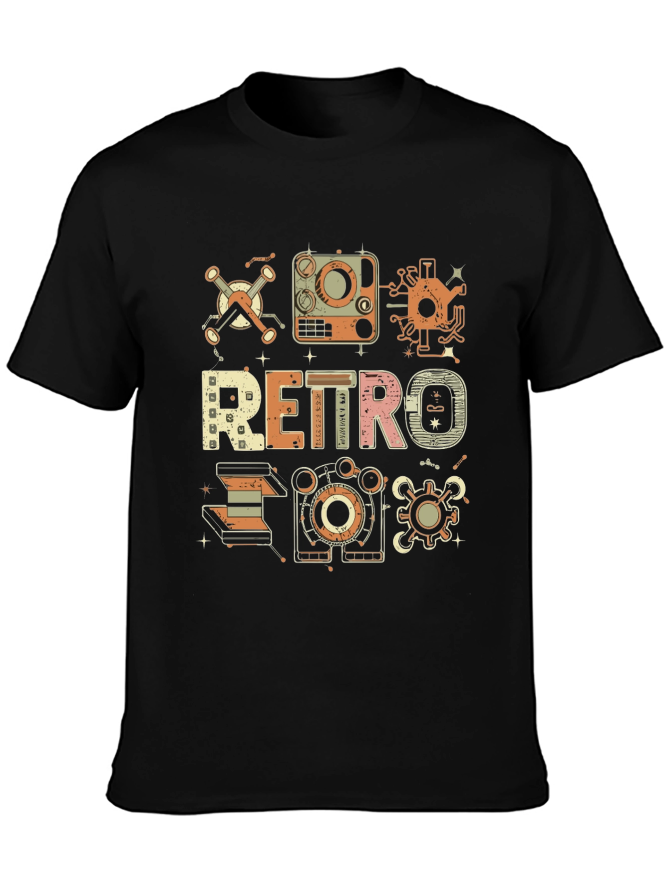 Retro Tech Graphic T-Shirt
