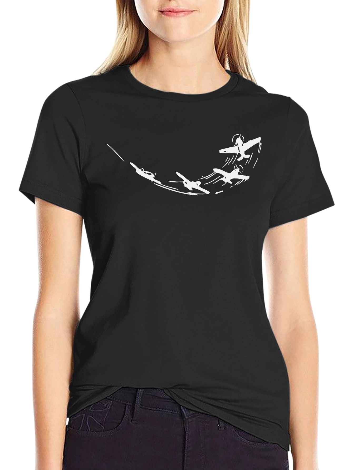 Aviation Flight Formation Graphic T-Shirt