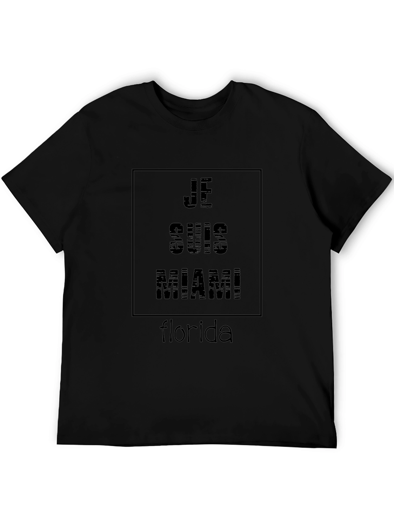 Je Suis Miami Black T-Shirt