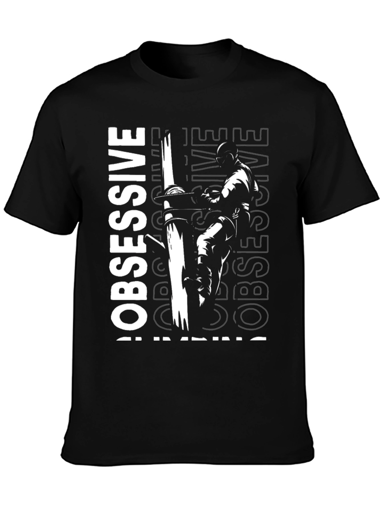 Obsessive Training Black Graphic Tee