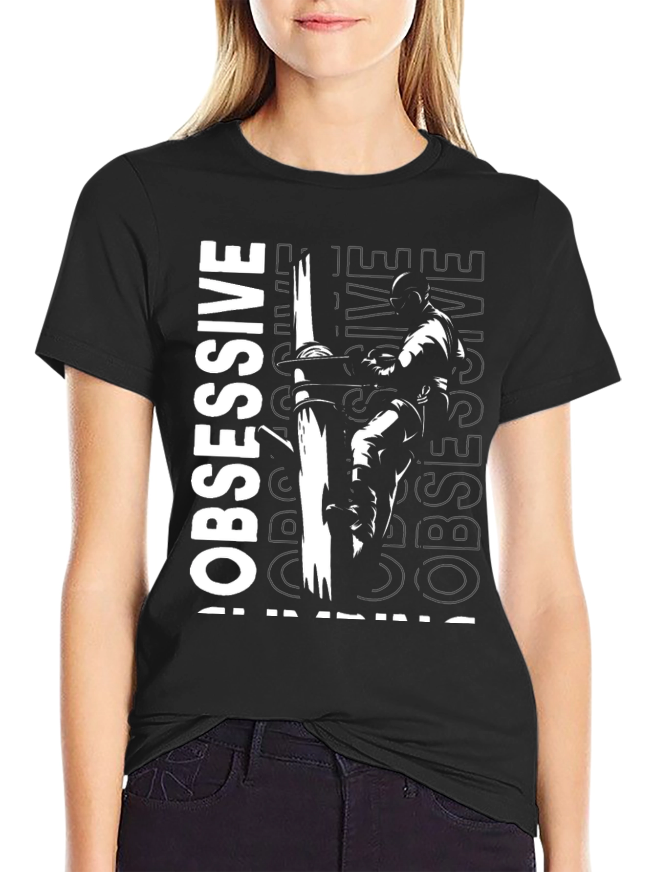 Obsessive Training Black Graphic Tee