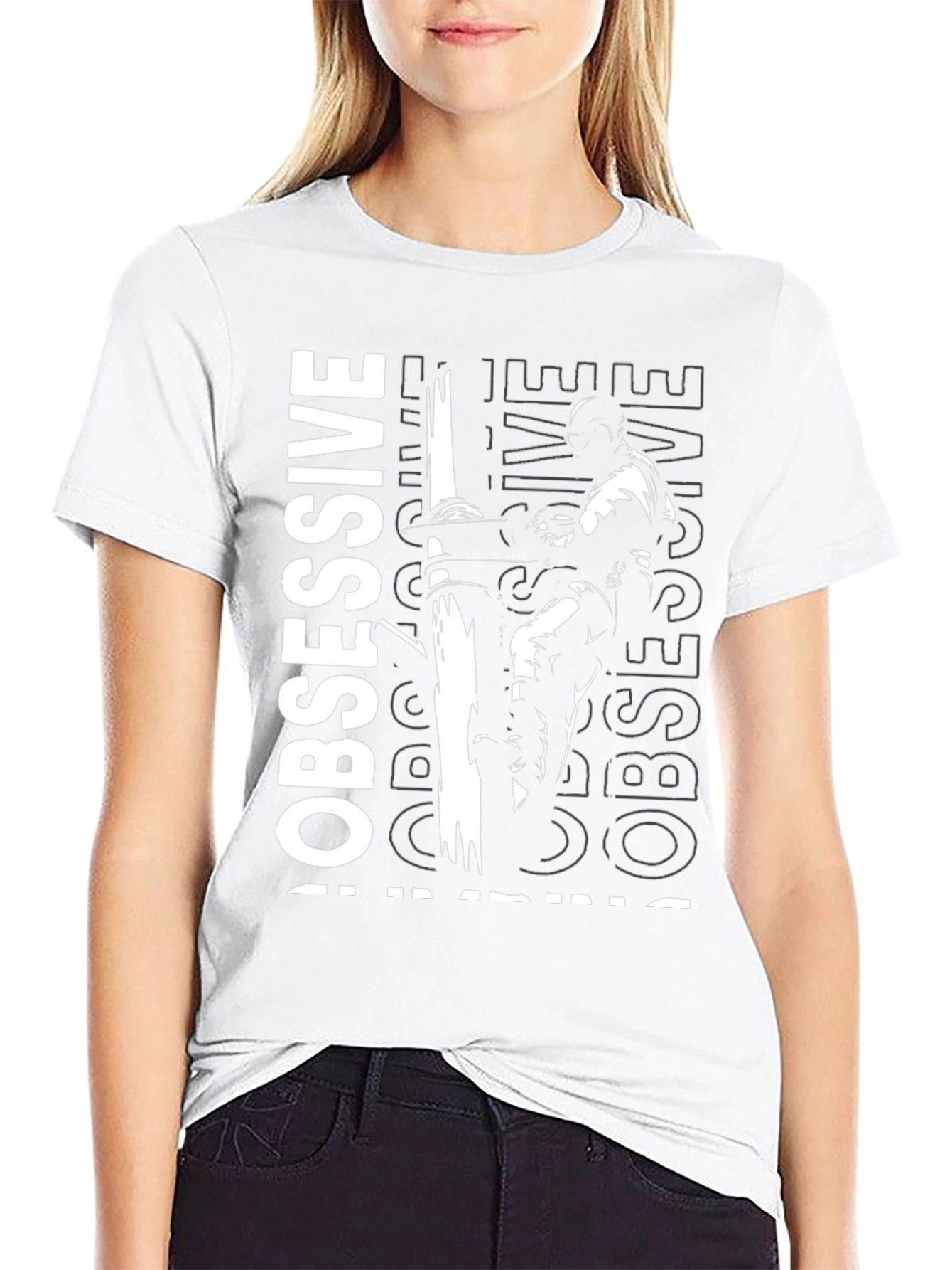 Obsessive Training Black Graphic Tee
