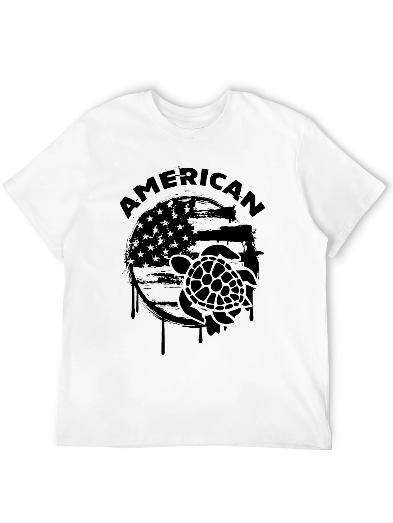 American Turtle Graphic T-Shirt - Patriotic Tee