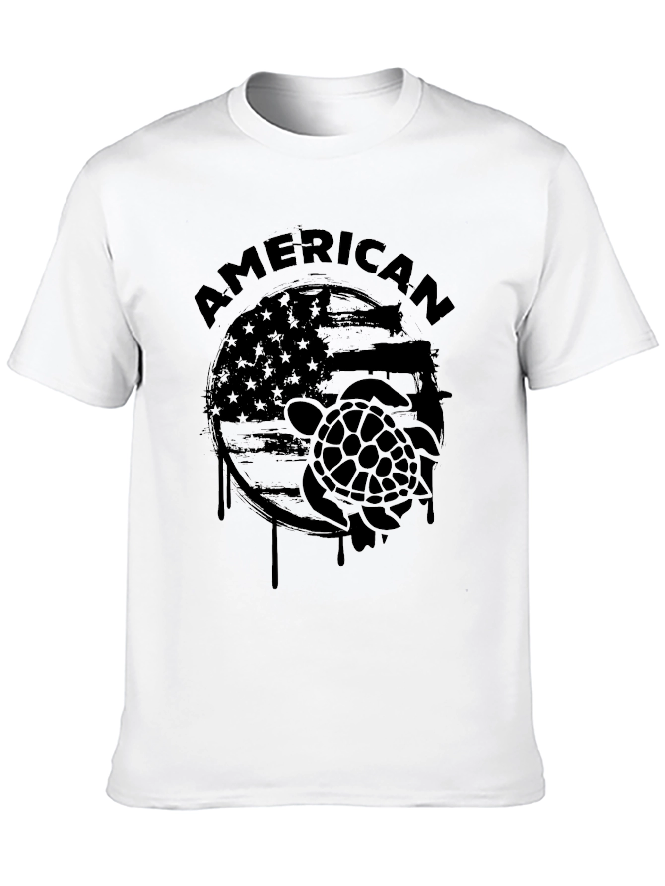 American Turtle Graphic T-Shirt - Patriotic Tee