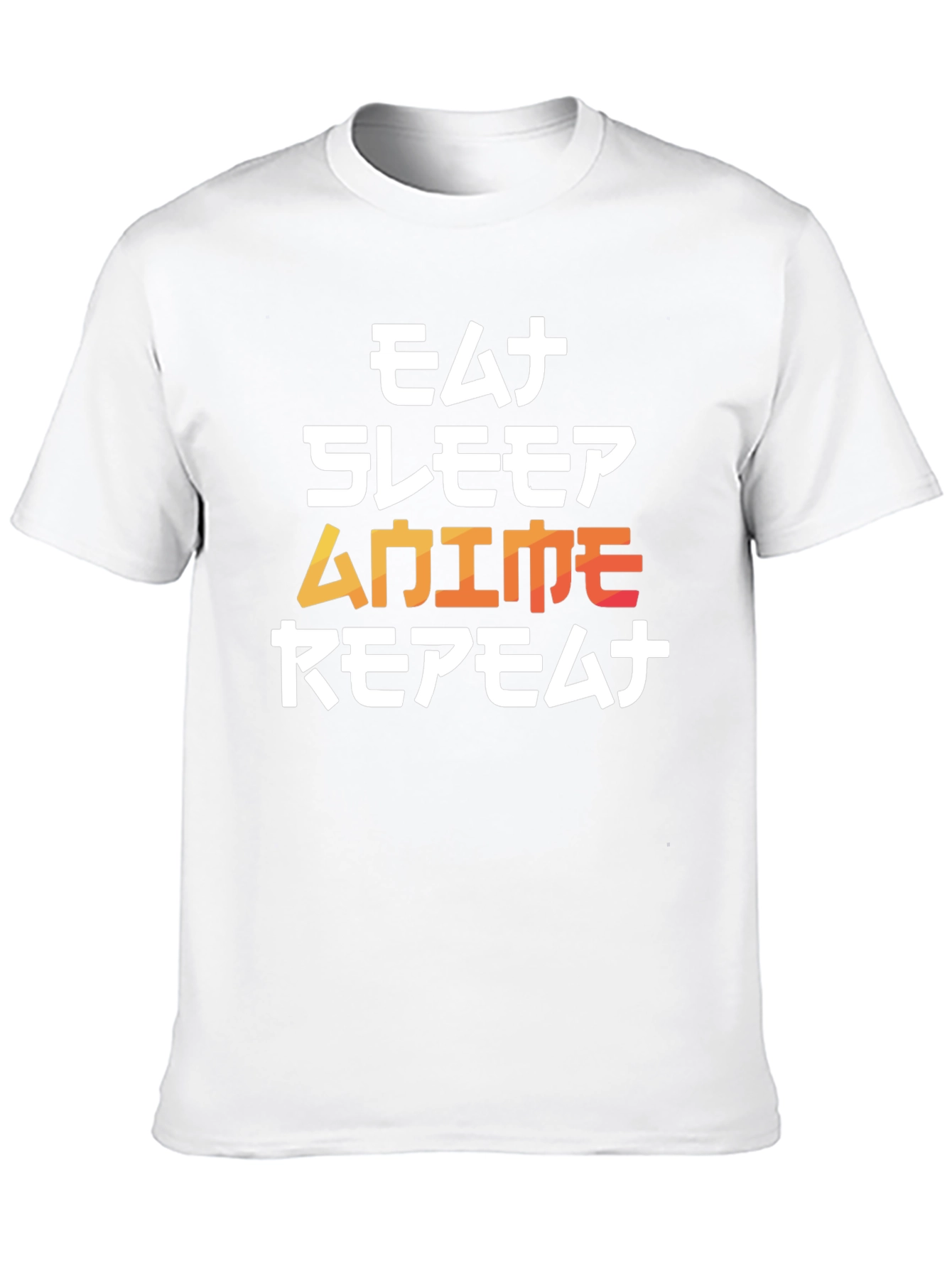 Eat Sleep Anime Repeat Black Graphic Tee