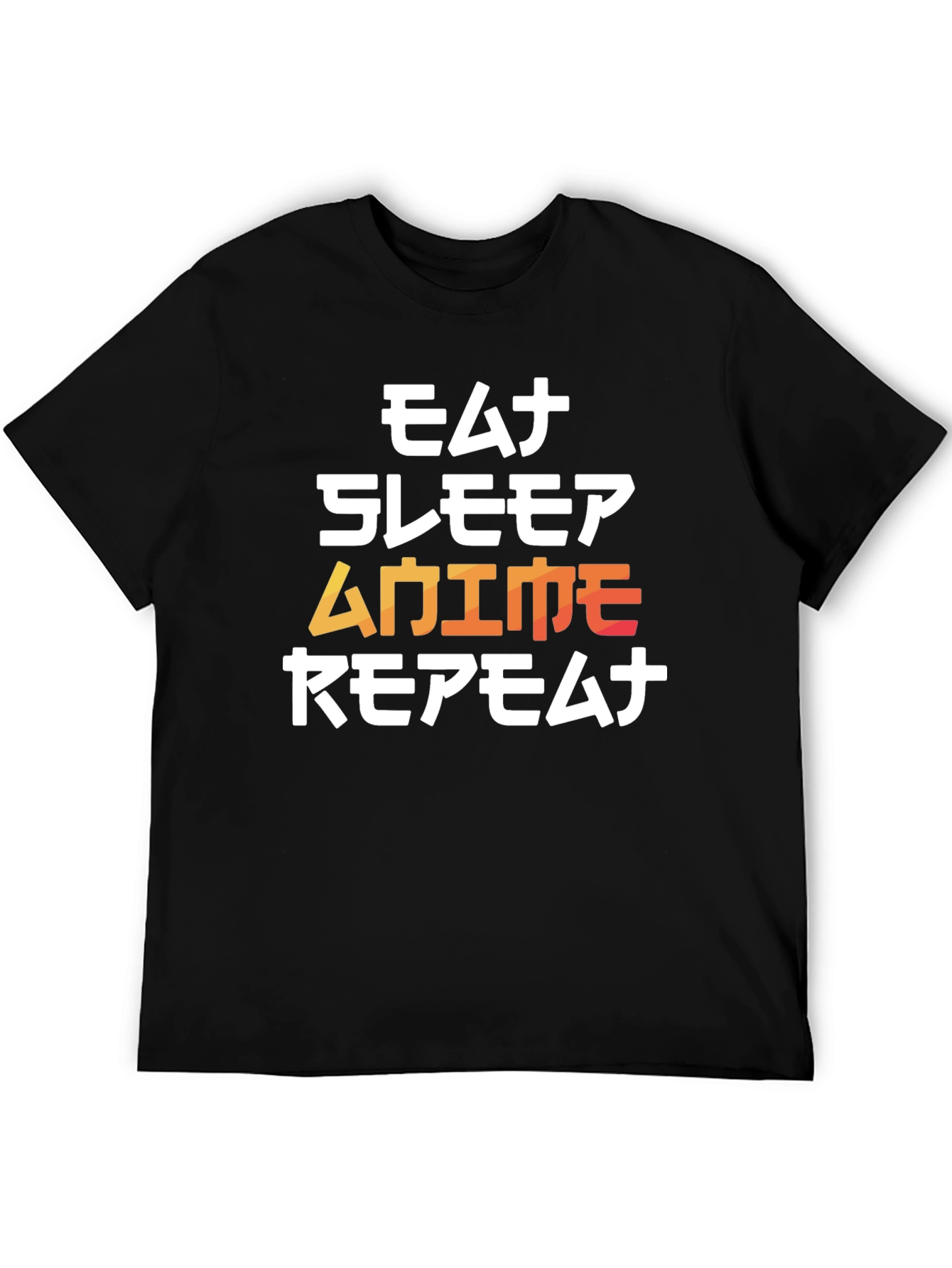 Eat Sleep Anime Repeat Black Graphic Tee