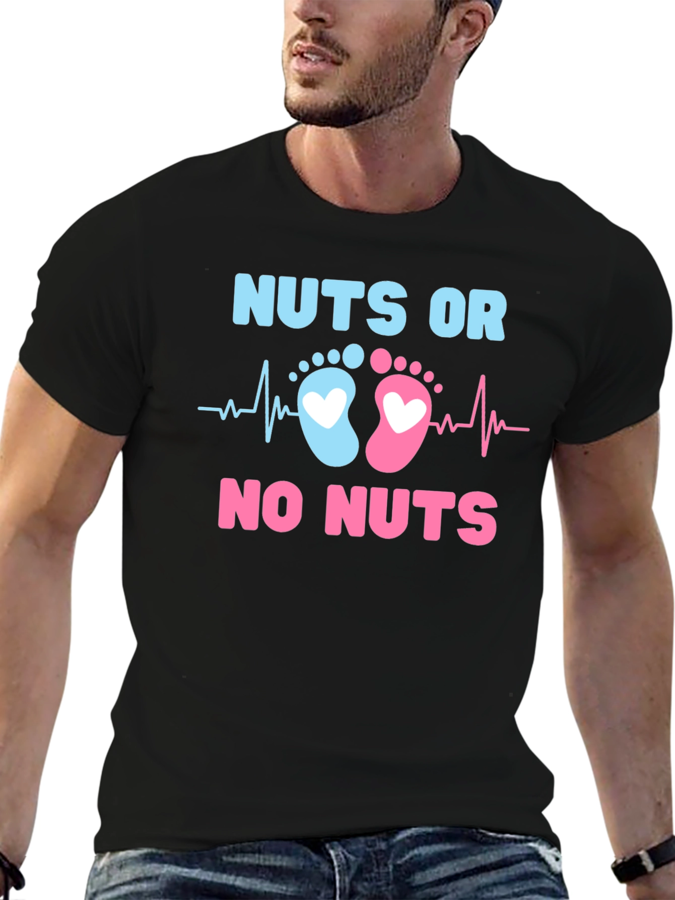 Nuts or No Nuts Gender Reveal T-Shirt